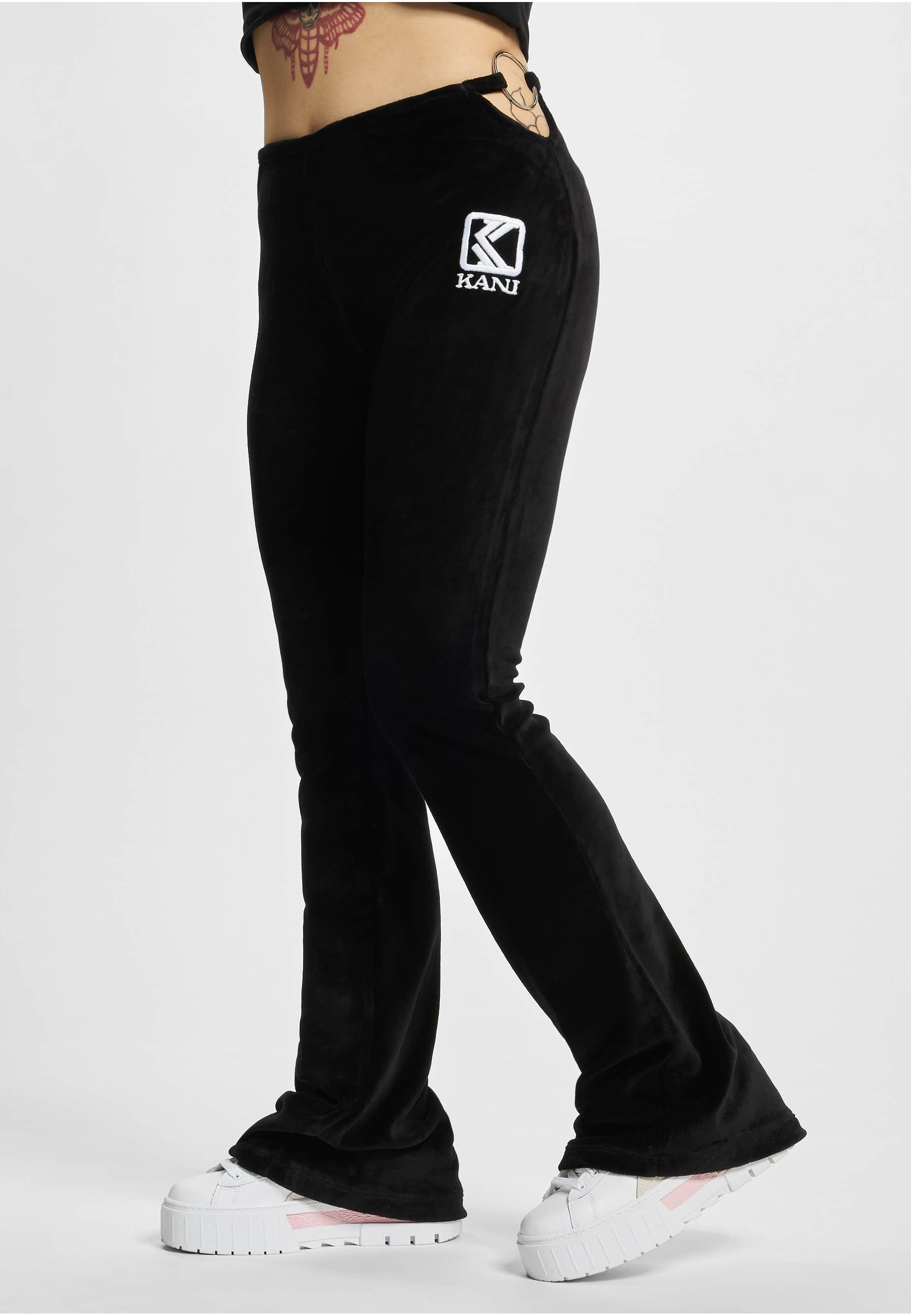 Karl Kani Leggings »Karl Kani Damen KW223-016-1 KK OG Velvet Flared Leggings«