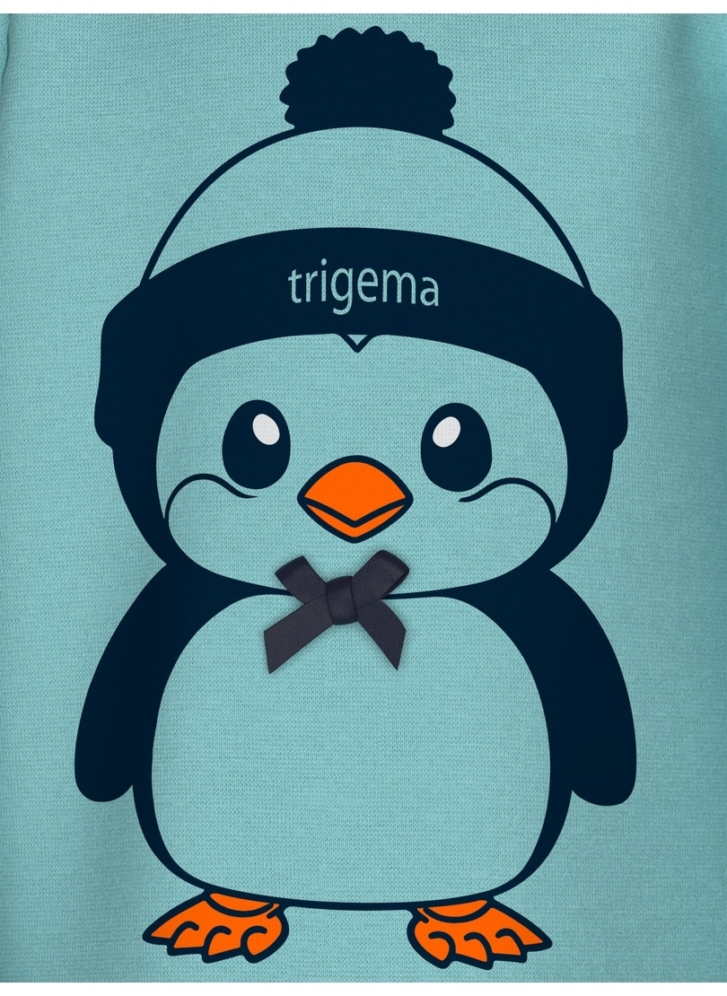 Trigema Sweatshirt »TRIGEMA Langarmshirt mit süßem Pinguin-Print«
