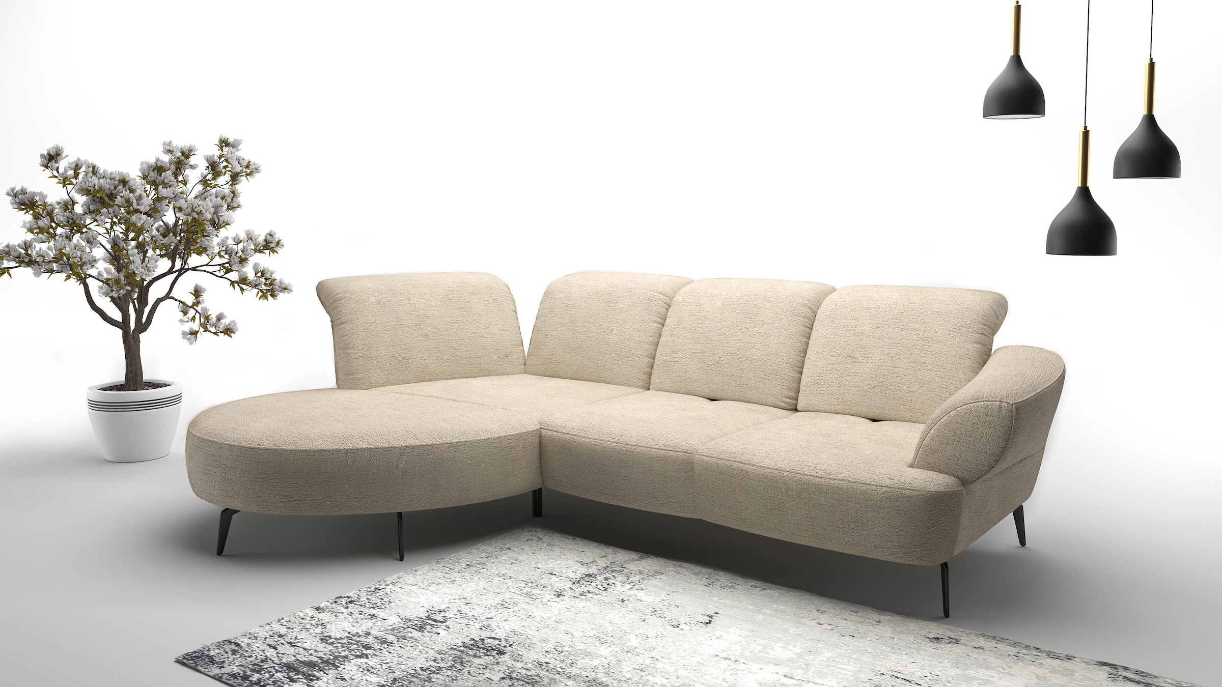 sit&more Ecksofa "Dance, L-Form, inkl. Sitztiefenverstellung", inkl. Click& günstig online kaufen
