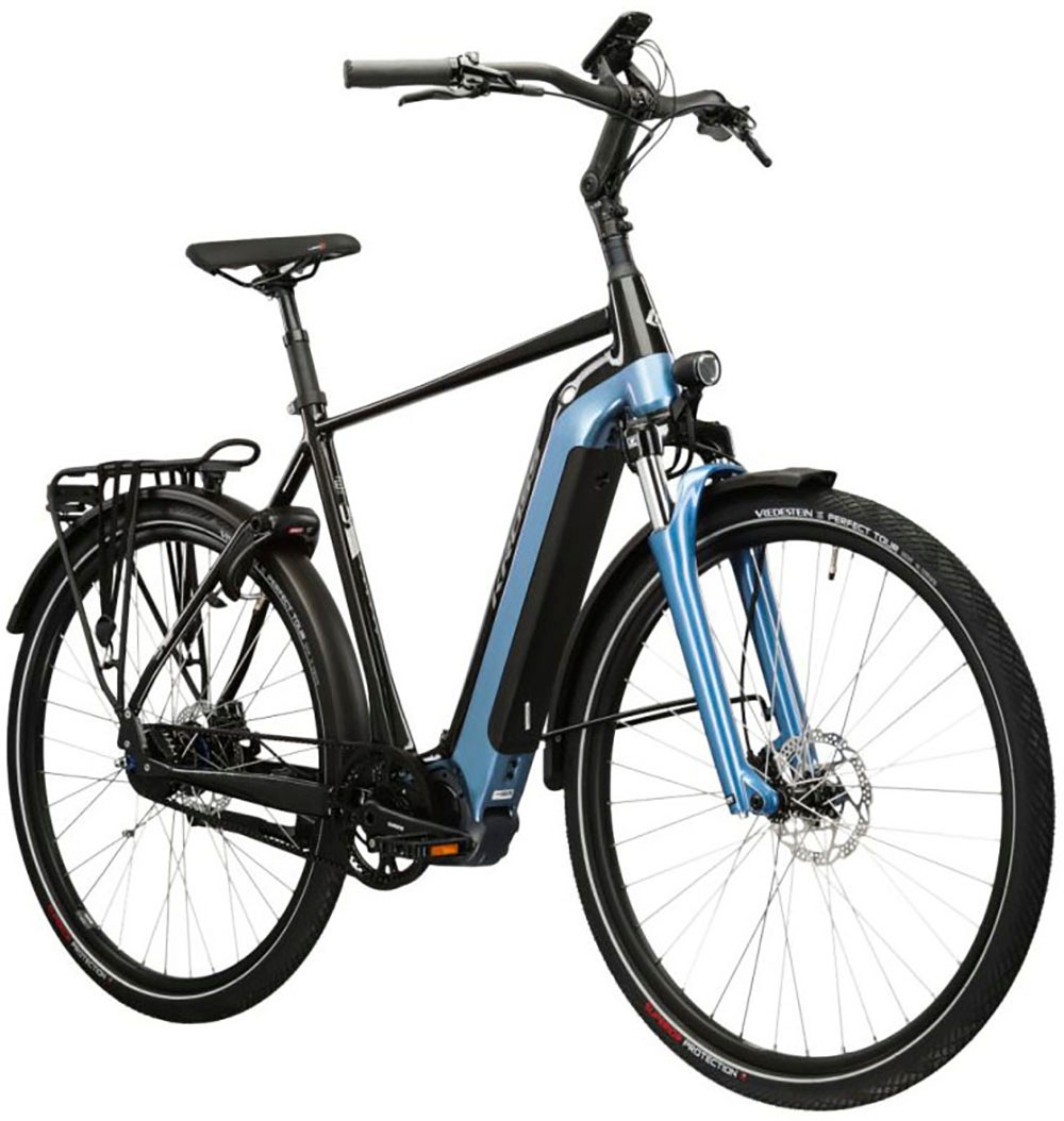 Kross »E-Citybike Herren Sentio 6.0 28" grün« 8 Gang Shimano Nexus Schaltwerk Nabenschaltung Mittelmotor 250 W Pedelec, Elektrofahrrad für Damen und Herren