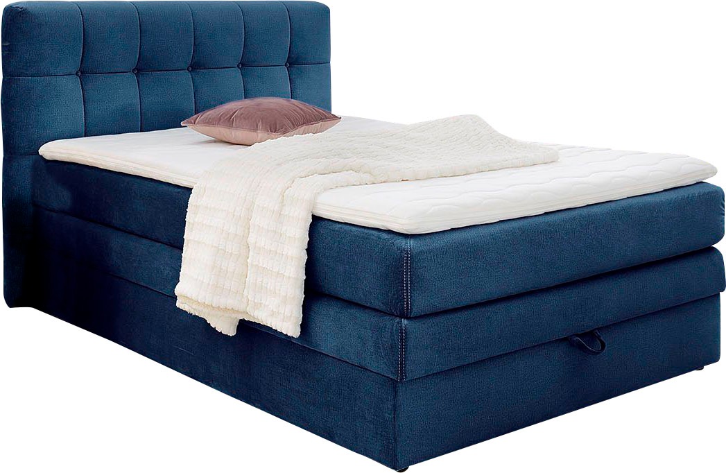 Jockenhöfer Gruppe Boxspringbett "Amy" mit Bettkasten und Kaltschaum-Topper günstig online kaufen