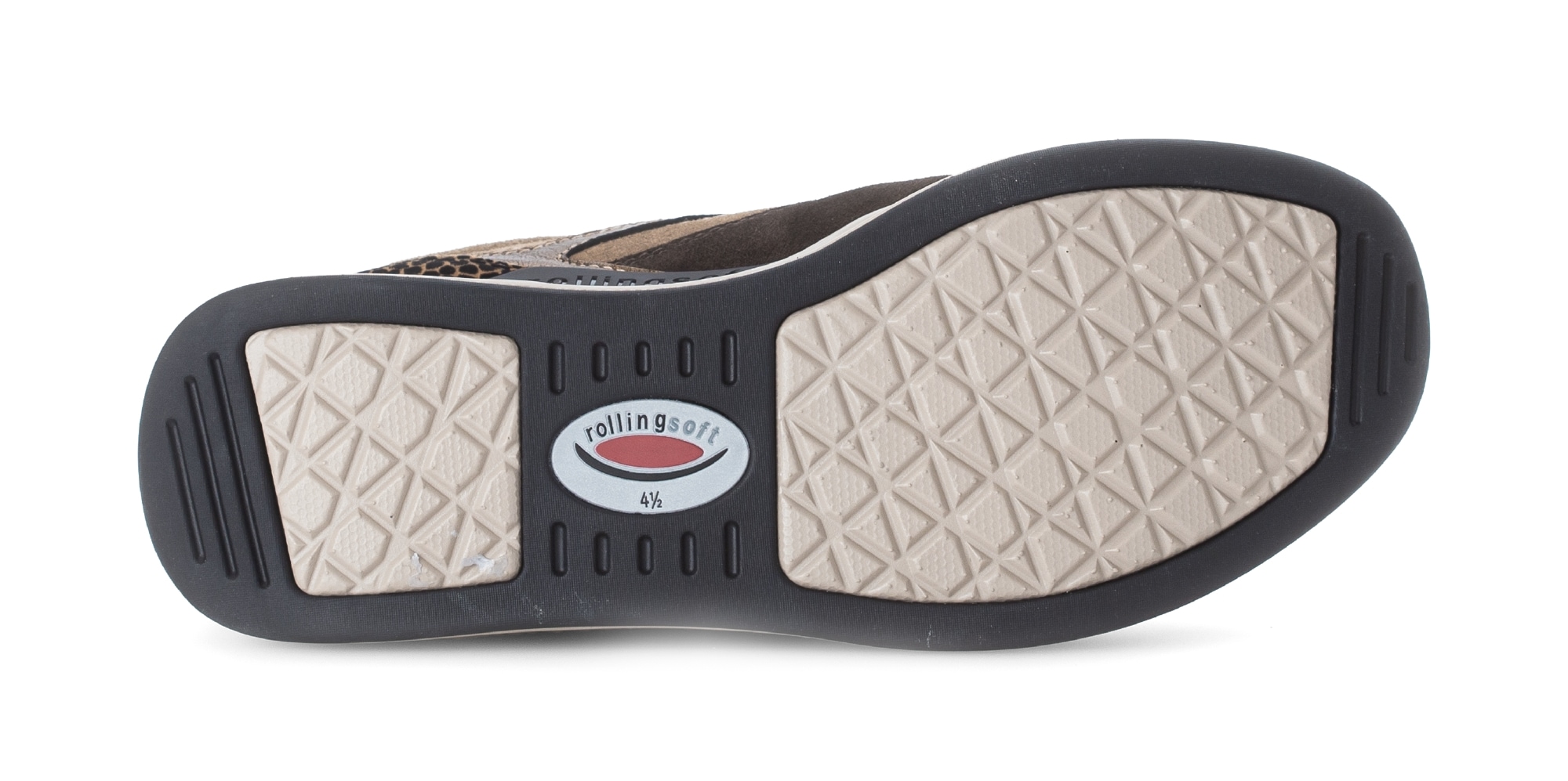 Gabor Rollingsoft Keilsneaker, Schnürschuh, Halbschuh, Freizeitschuh mit seitlichem Reißverschluss