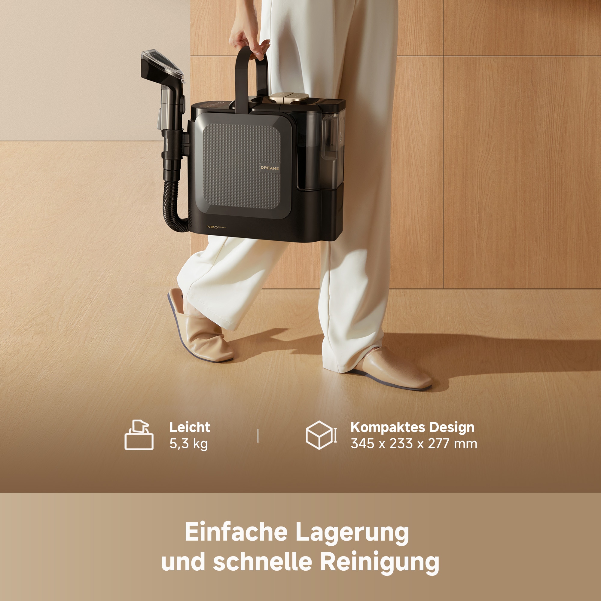 Dreame Dampfreiniger »N20 Steam« 4 Düsen, Heißwasser, Dampf, 600 W