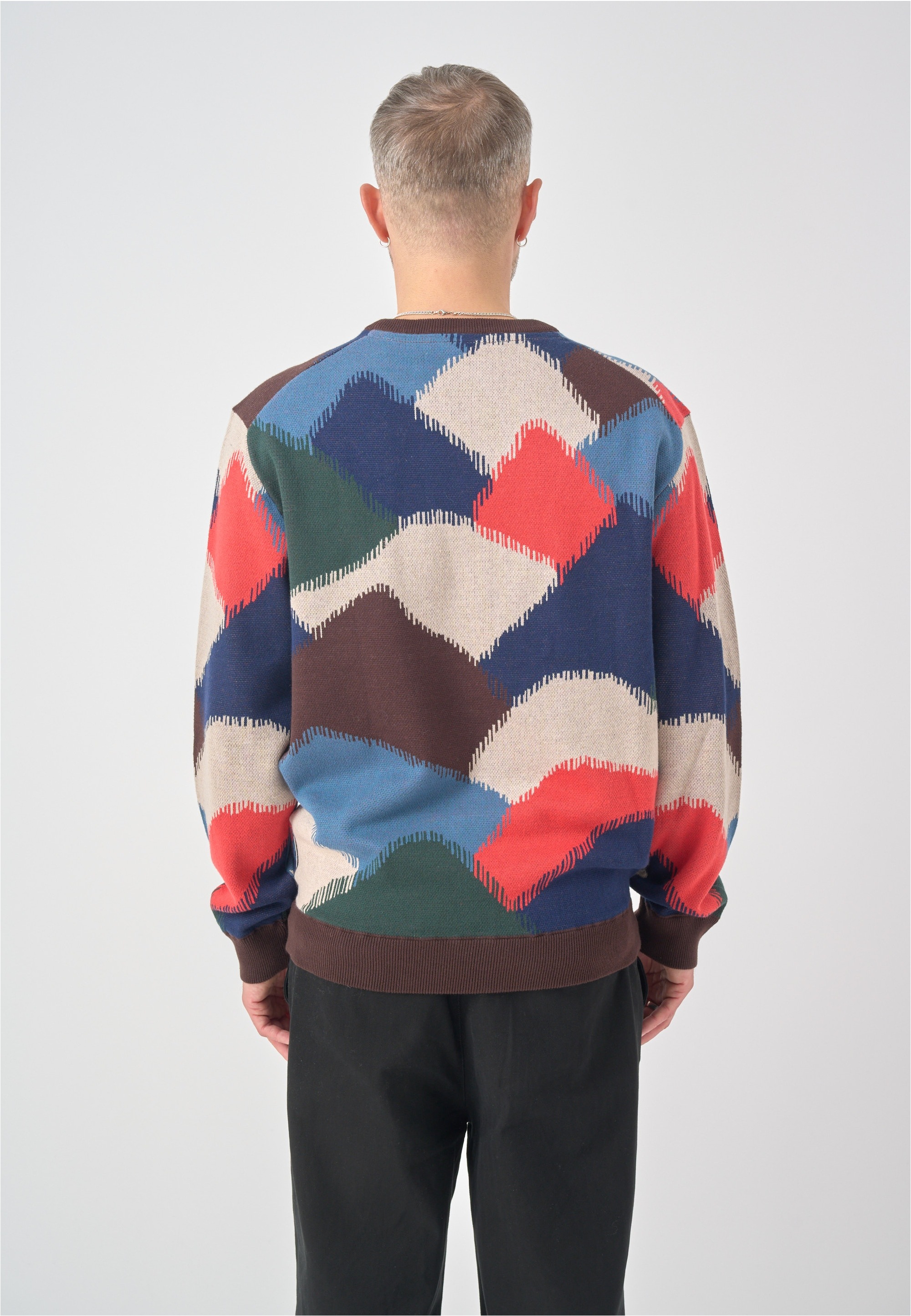 Cleptomanicx Strickpullover »Crewneck Mountains«, mit lockerem Schnitt