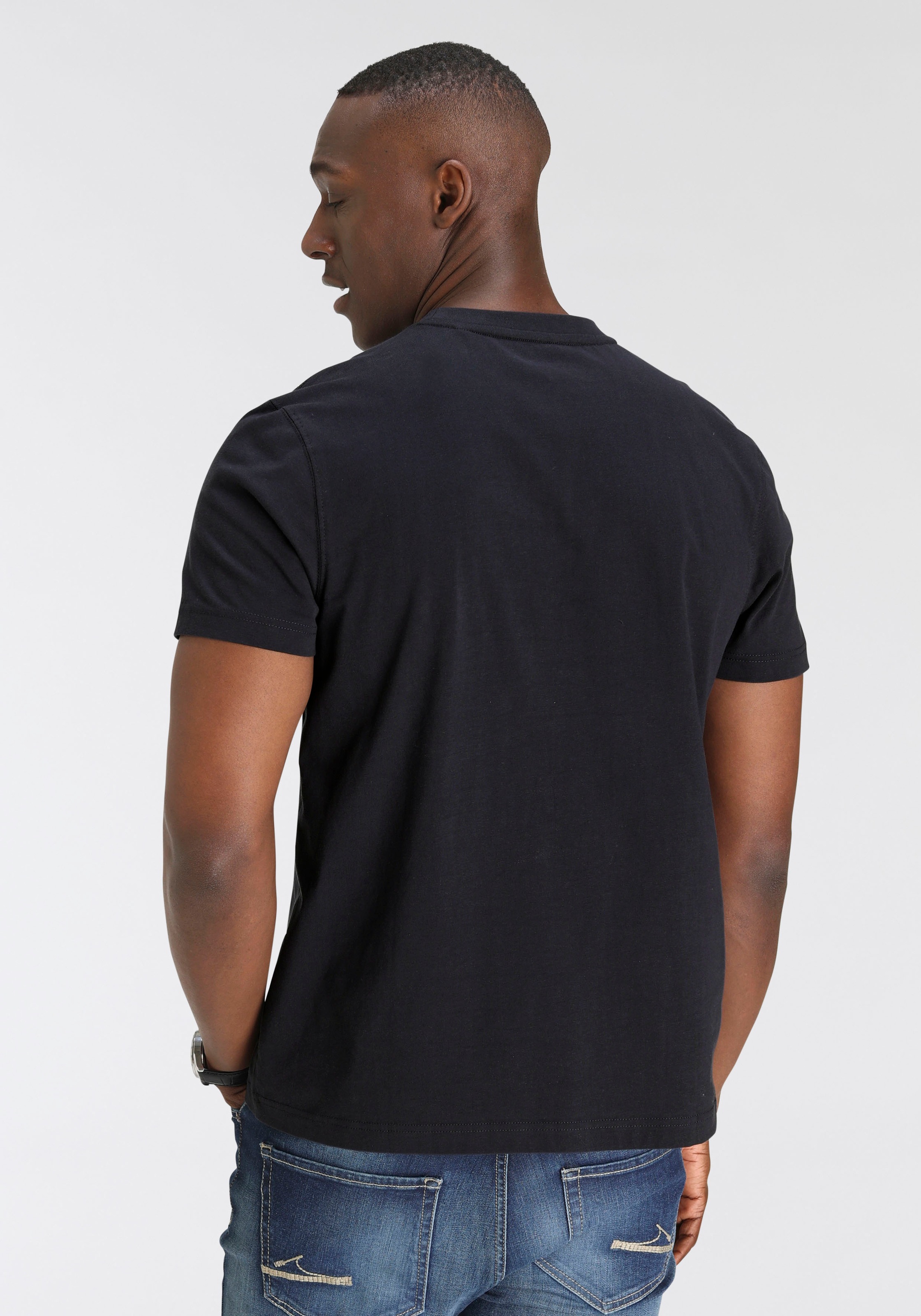 DELMAO T-Shirt, Kurzarm, bedruckt, Rundhals, aus 100% Baumwolle