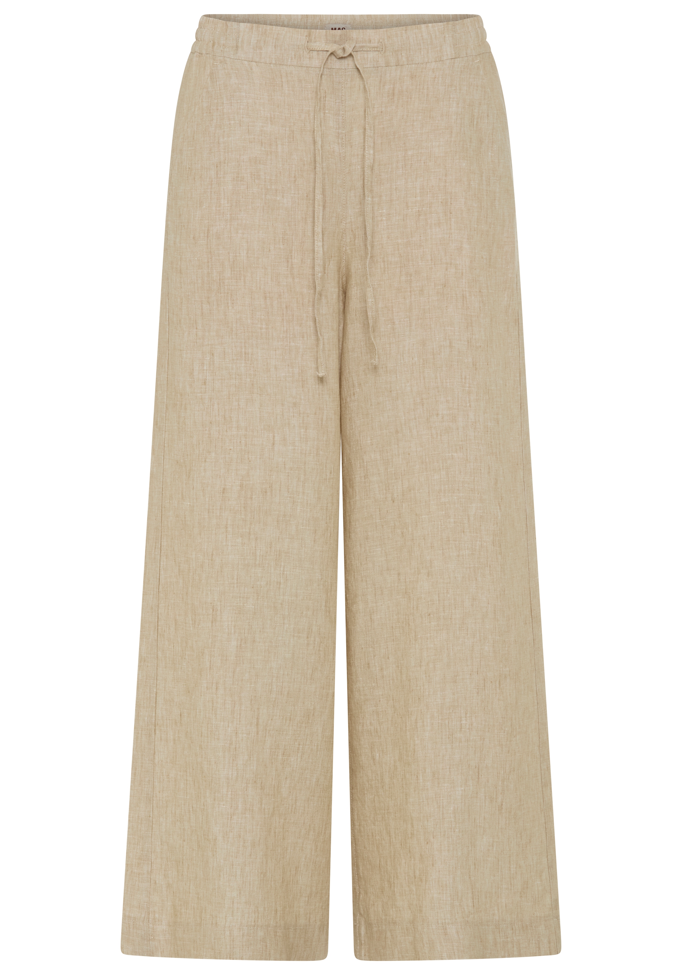 MAC Leinenhose »CALLIE cropped«  gestreift mit Kordelzug