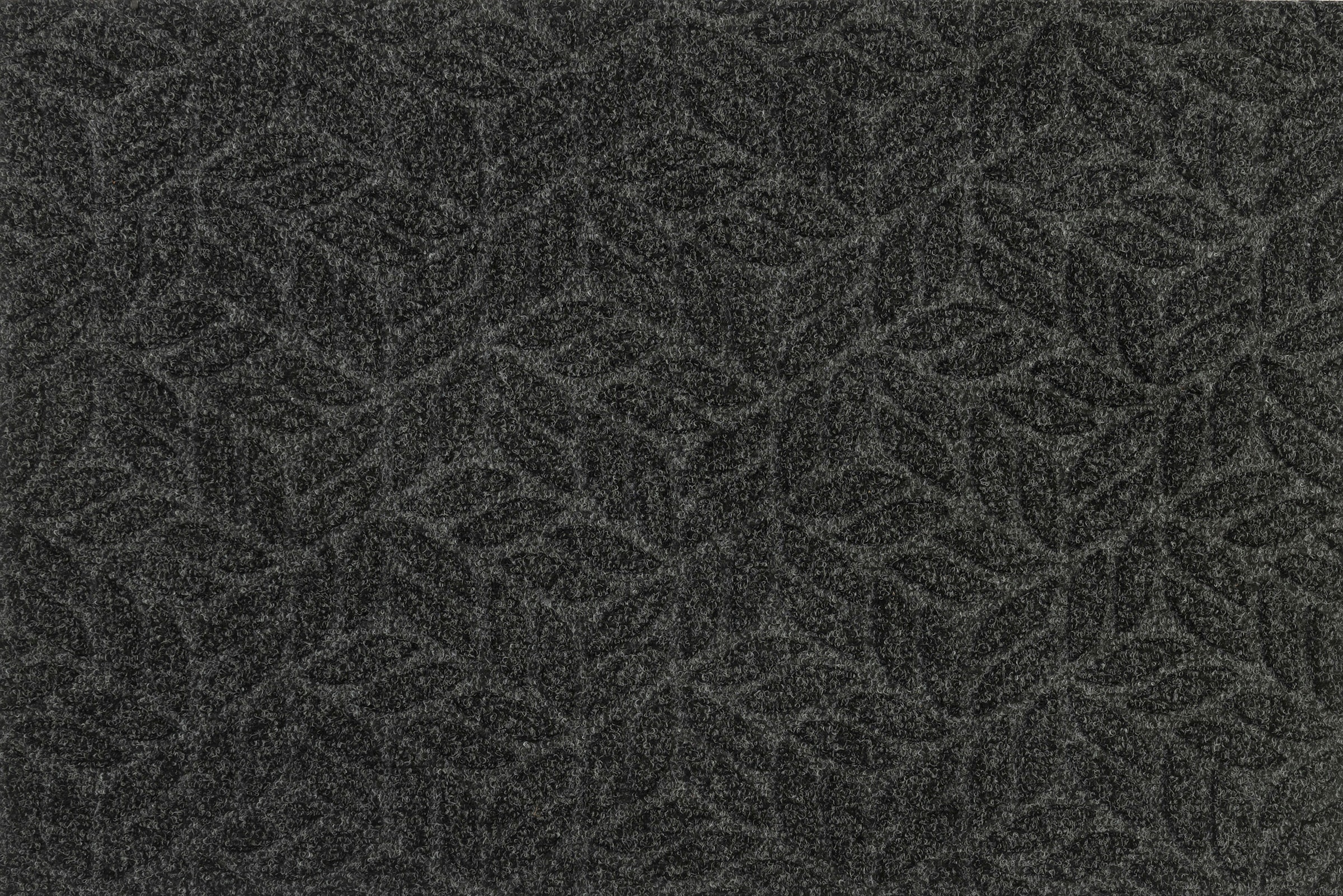 wash+dry by Kleen-Tex Teppich »DUNE Leaves Dark Grey«, rechteckig, 8 mm Höhe