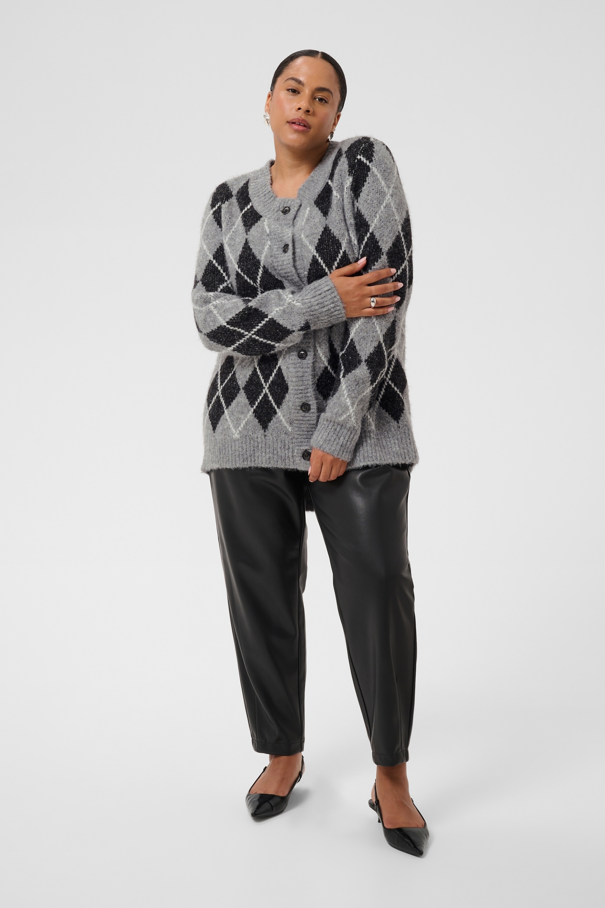KAFFE Curve Strickjacke »Damen Strickjacke KCsima«