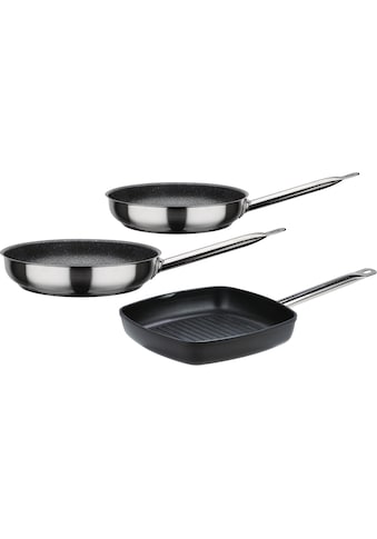 Pfannen-Set »Le Chef Profi«, Aluminiumguss, (Set, 3 tlg., Bratpfanne Ø 24 cm, 2 l, Ø...