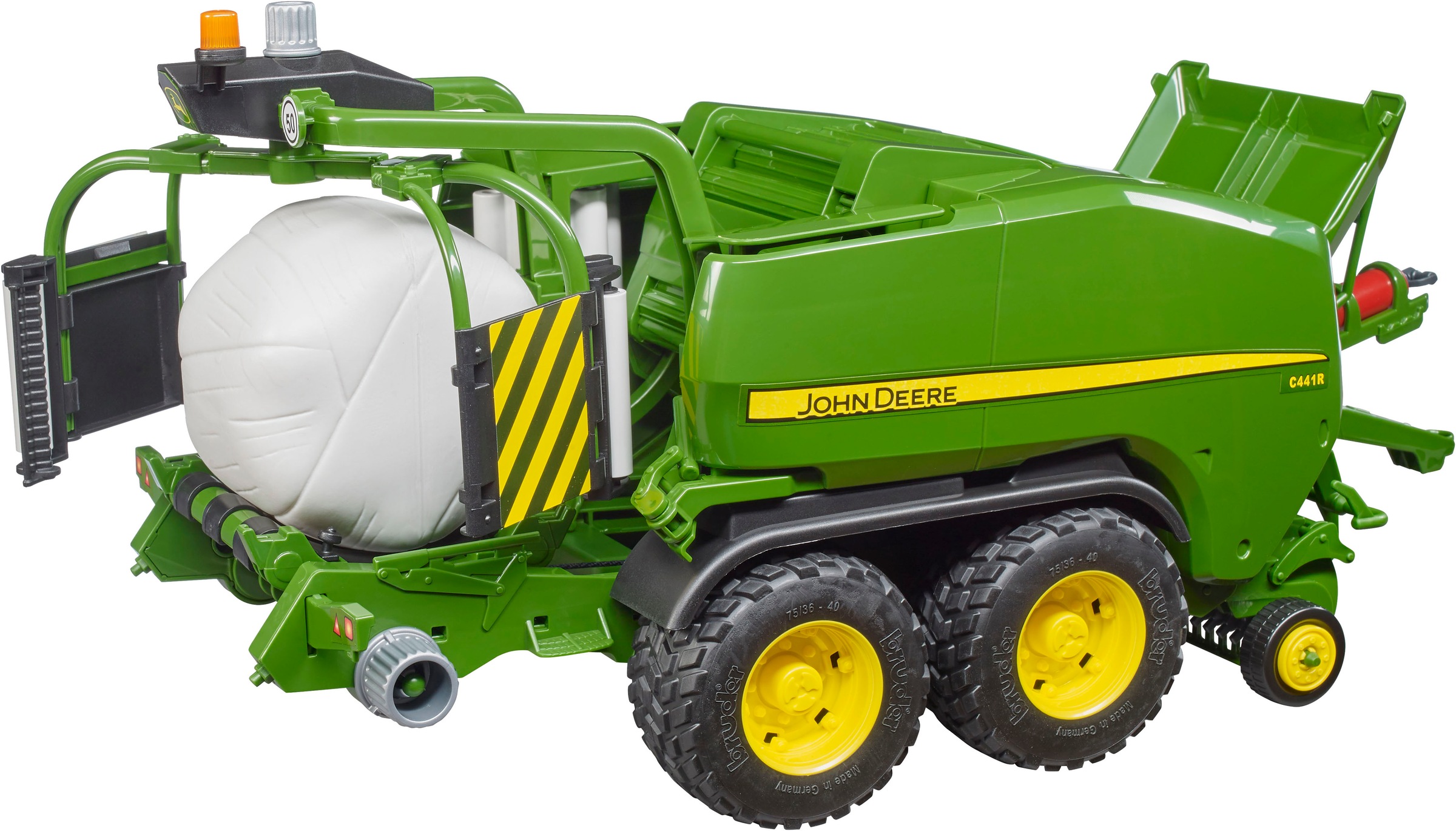 Bruder® Spielzeug-Landmaschine »John Deere Rundballen Presswickelkombi C441R 42 cm (02032)«, Made in Europe