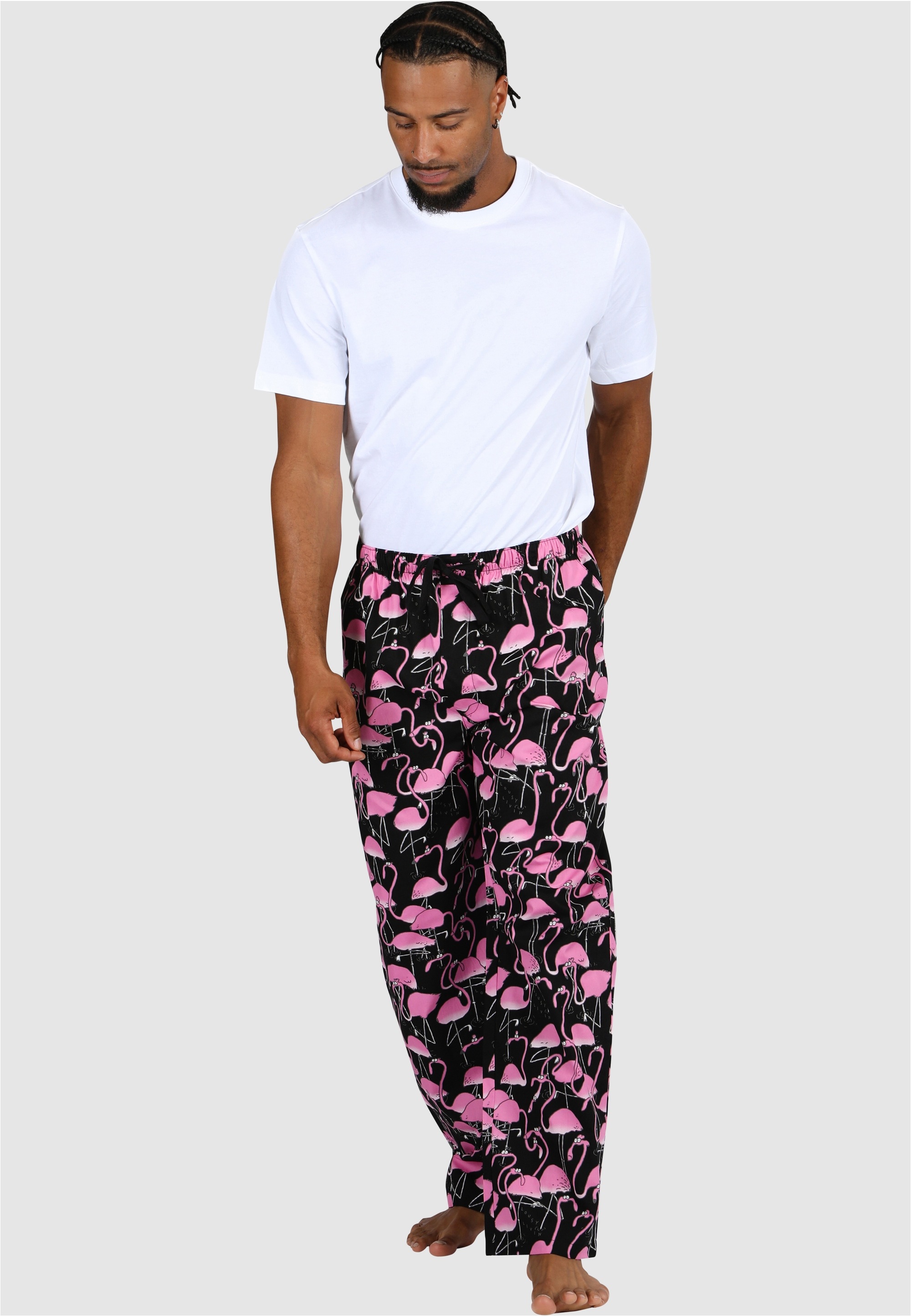 Lousy Livin Schlafhose »Greater Flamingos«  mit buntem Allover-Print