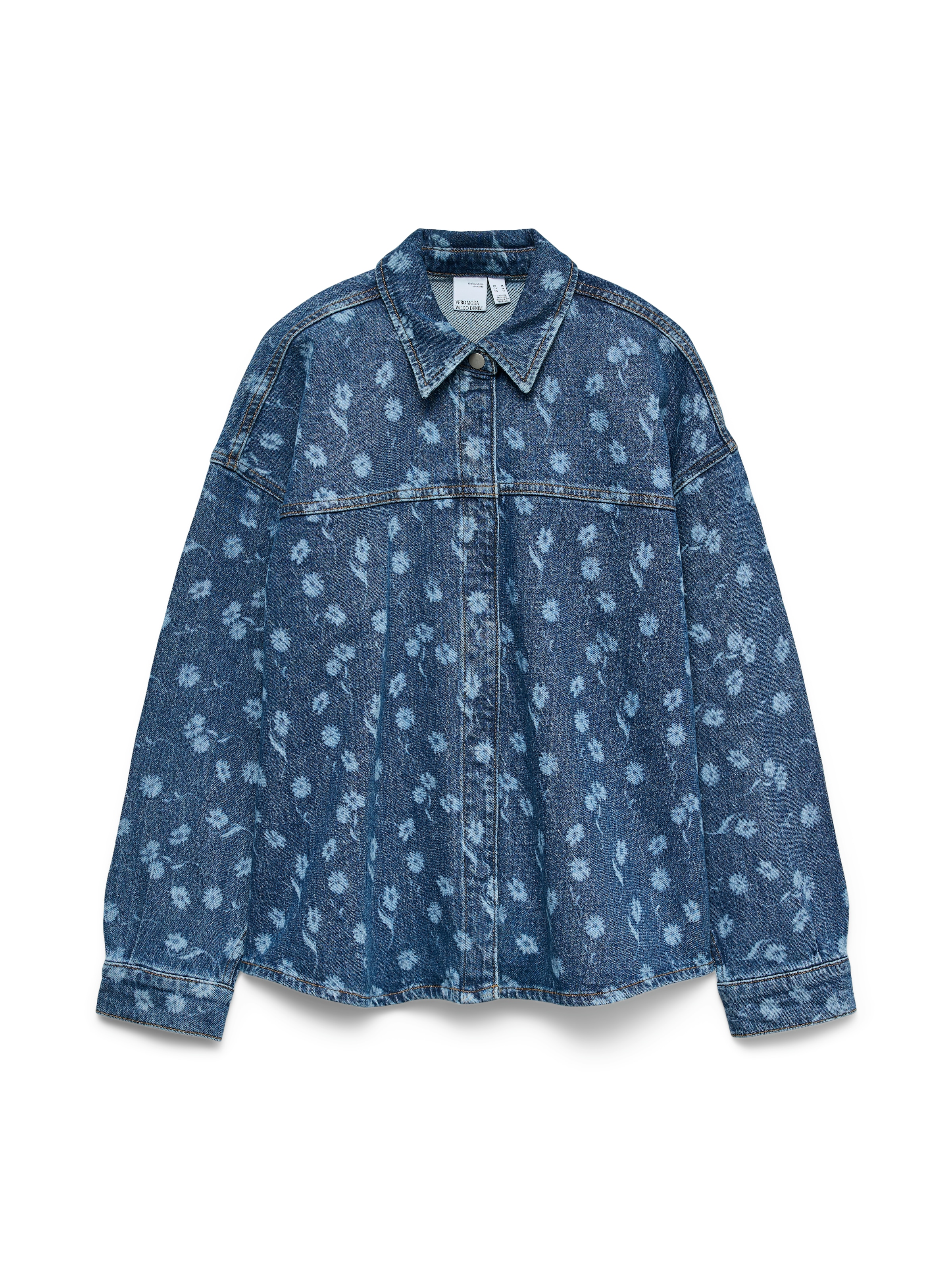 Vero Moda Jeansbluse »VMHAYDEN LS FLOWER DENIM SHIRT RA380« mit Blumenmuster
