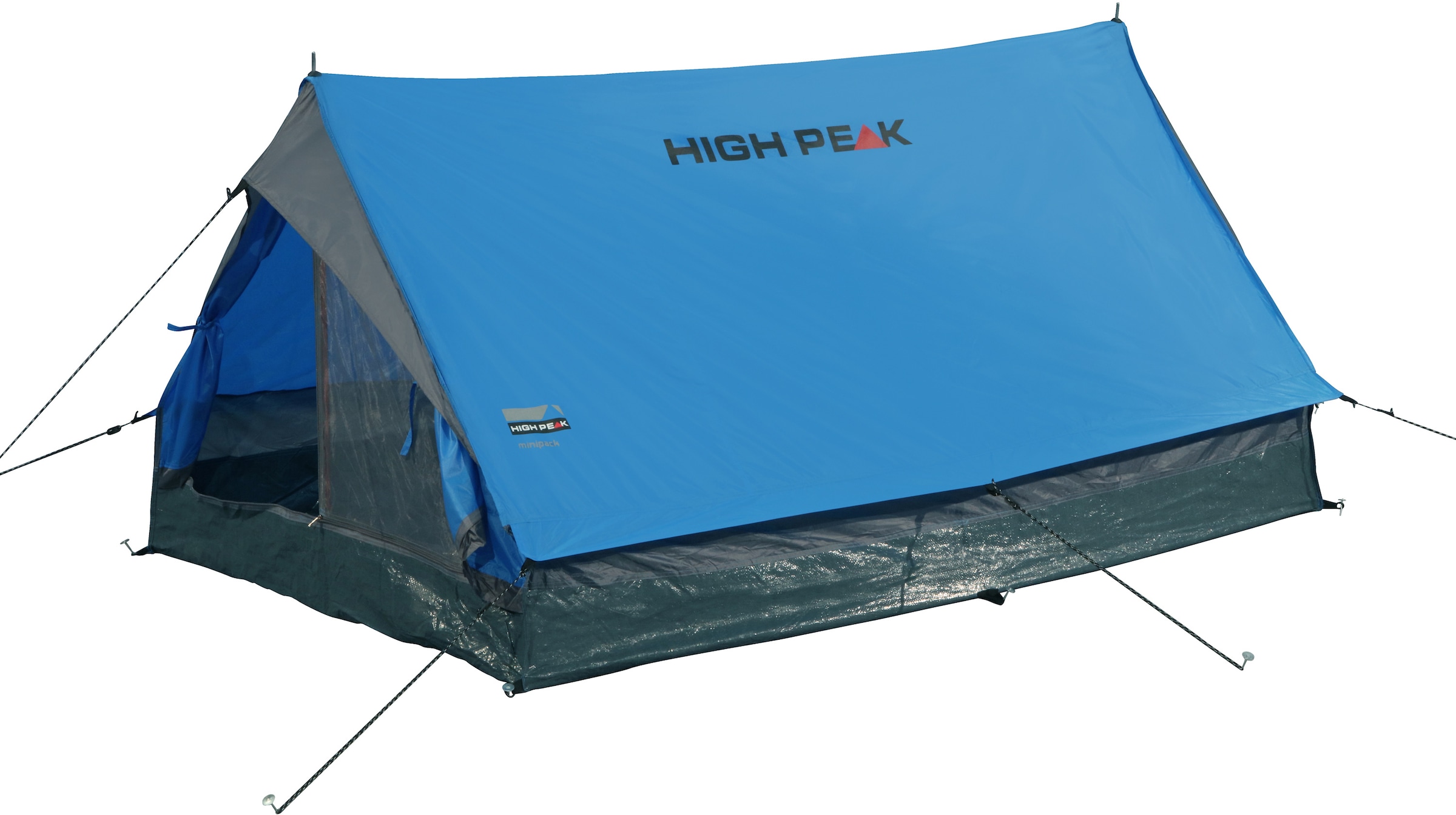 High Peak Hauszelt »Minipack«, 2 Personen, (Set, mit Transporttasche)