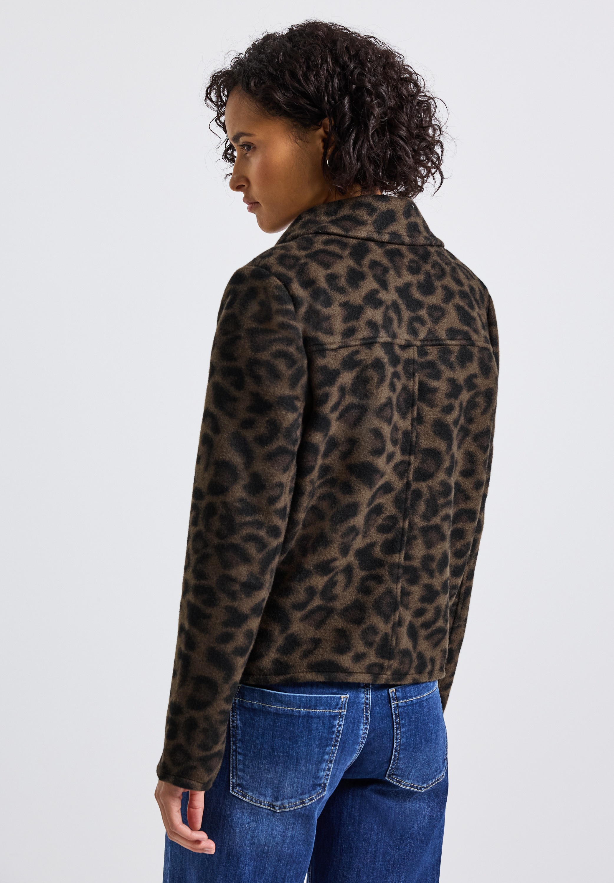 STREET ONE Trenchcoat mit allover Leoprint günstig online kaufen