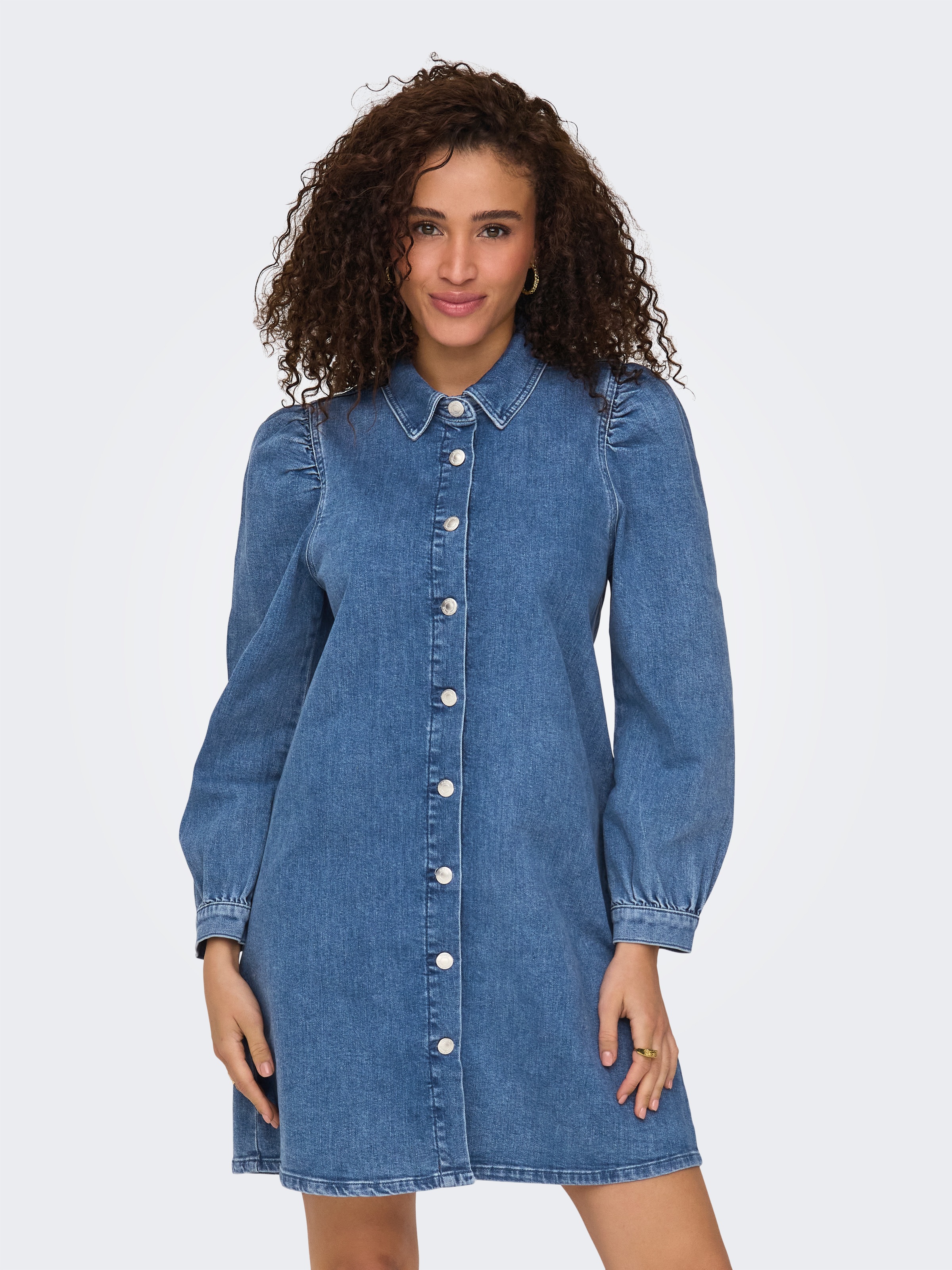 ONLY Jeanskleid "ONLALMA L/S DRESS DNM CRO" günstig online kaufen