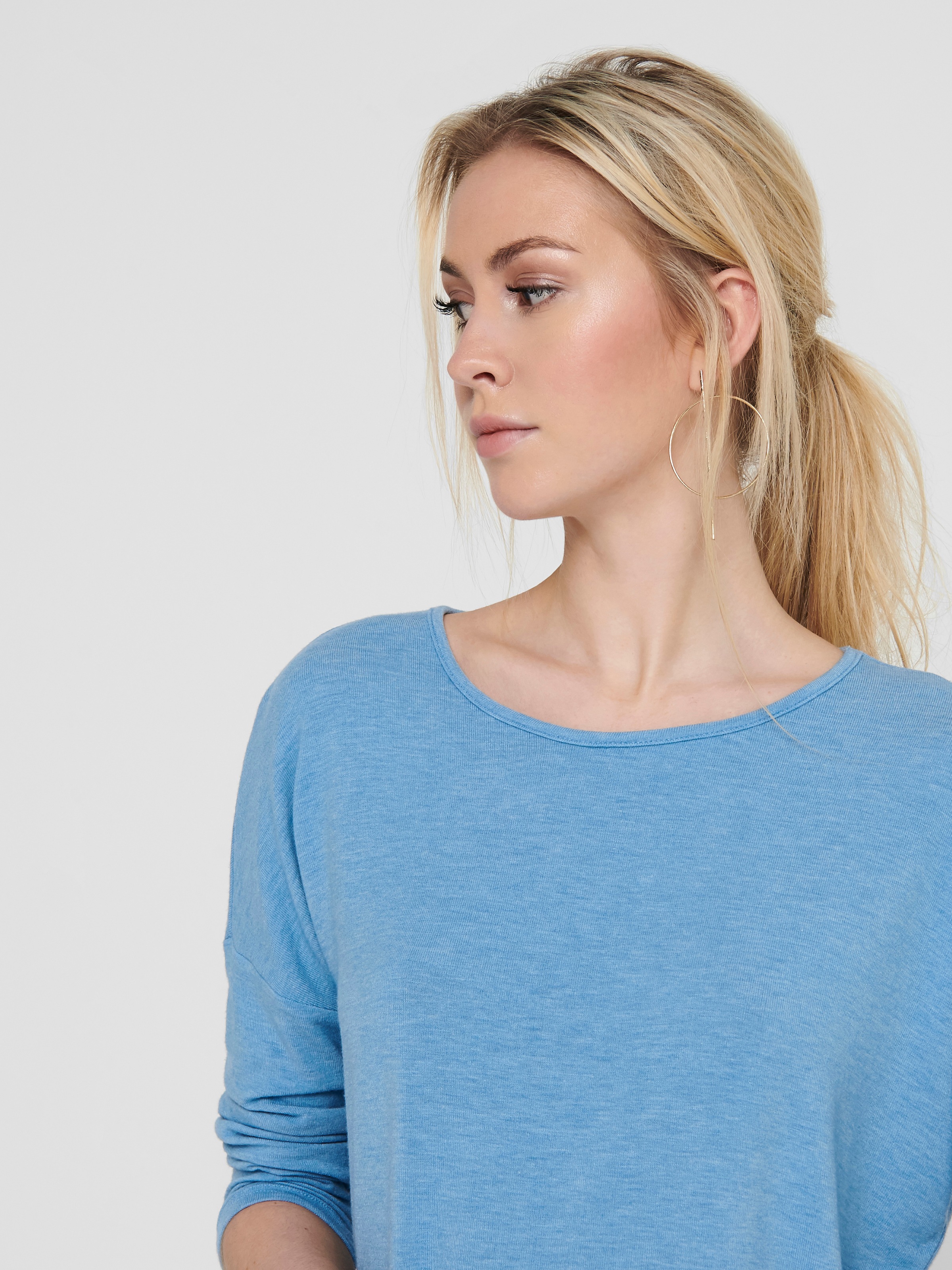 ONLY 3/4-Arm-Shirt "ONLGLAMOUR 3/4 TOP JRS NOOS" in lässiger Oversize-Form günstig online kaufen
