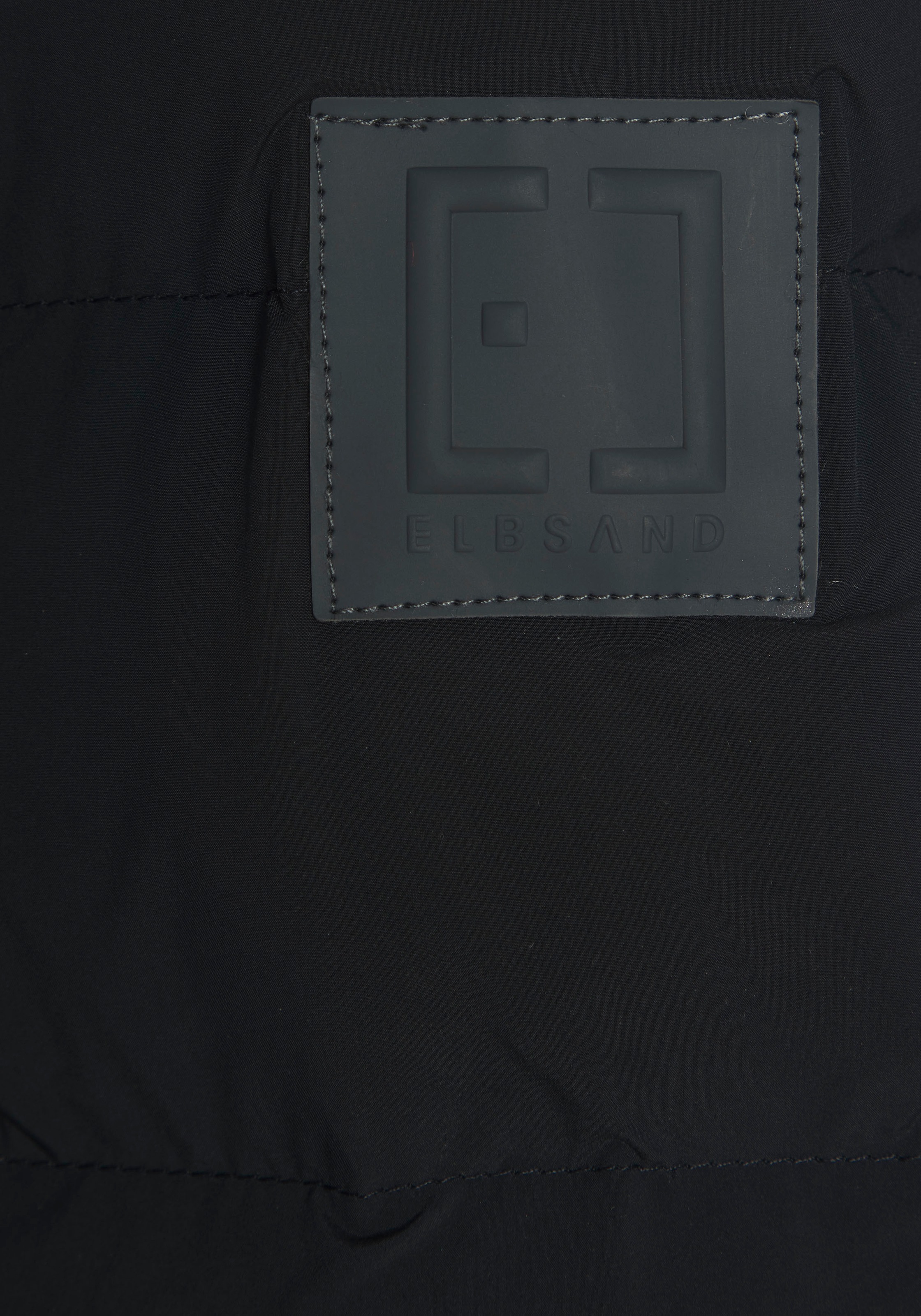 Elbsand Steppjacke, mit großem seitlichen Logo-Print