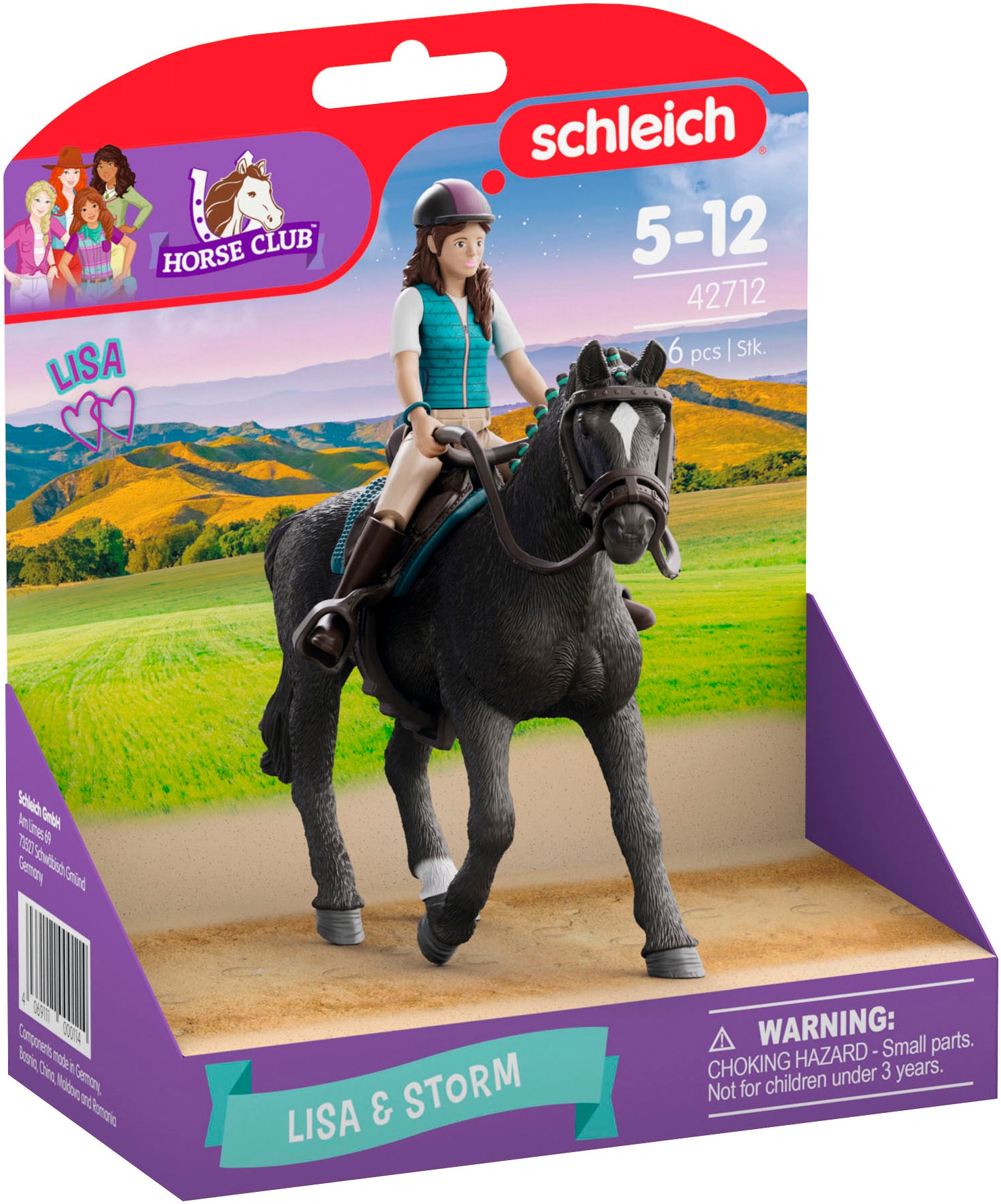 Schleich® Spielfigur »HORSE CLUB, Lisa & Storm (42712)«, Made in Europe