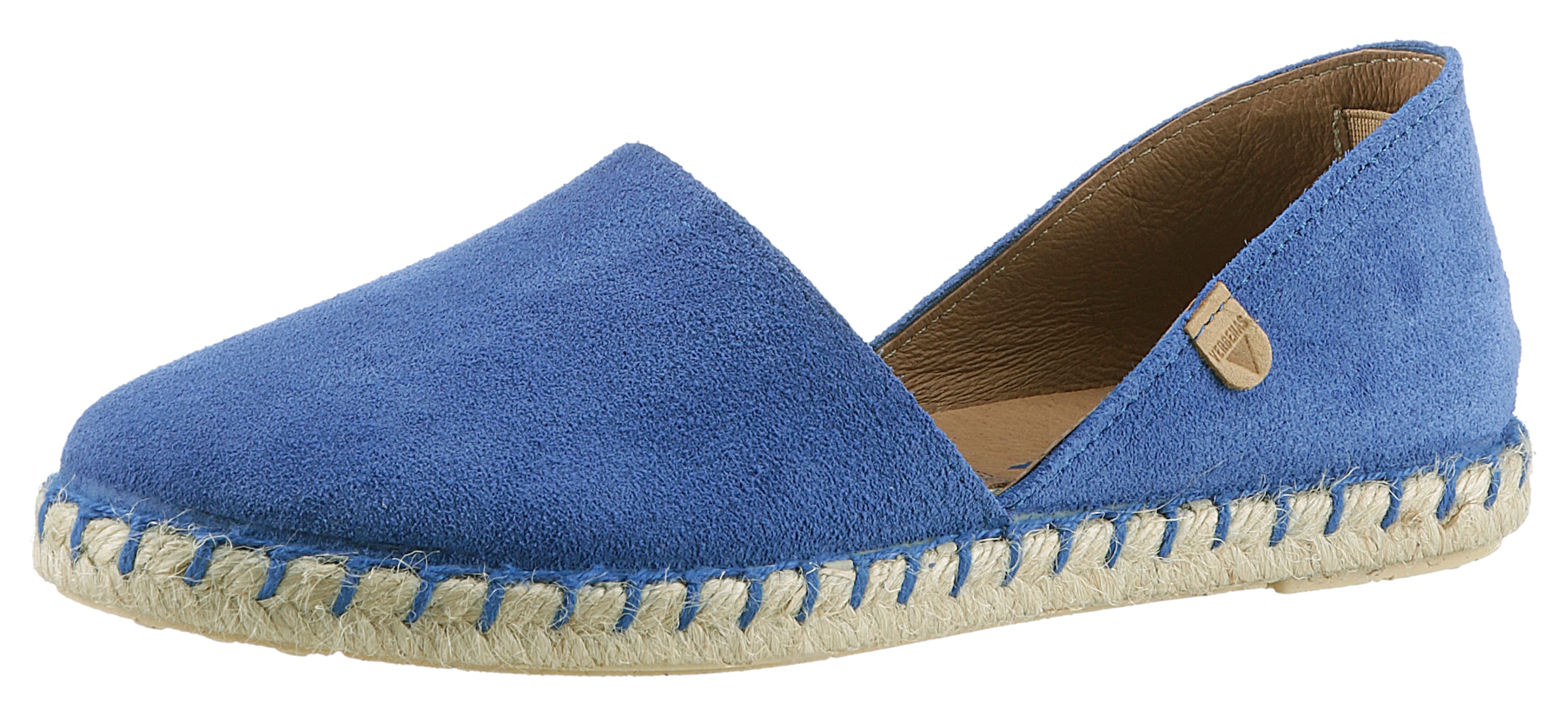 VERBENAS Espadrille "CARMEN SERRAJE", Schlupfschuh, Sommerschuh, Loafer mit typischem Jute-Rahmen