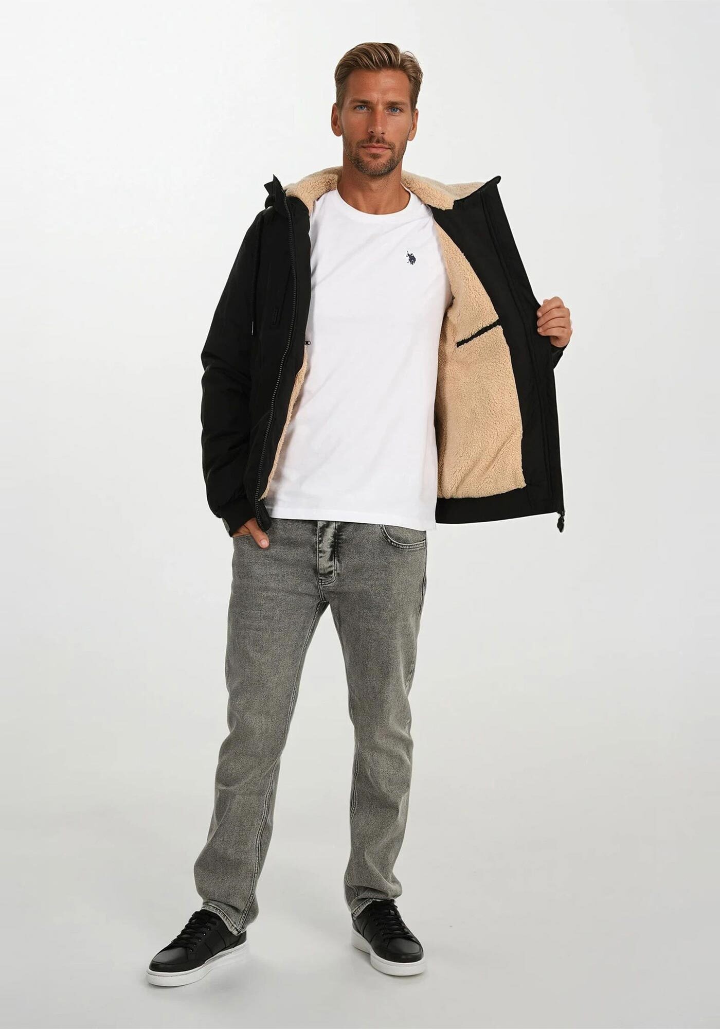 Alessandro Salvarini Winterjacke »ASPedro« innen mit warmem Teddyfell