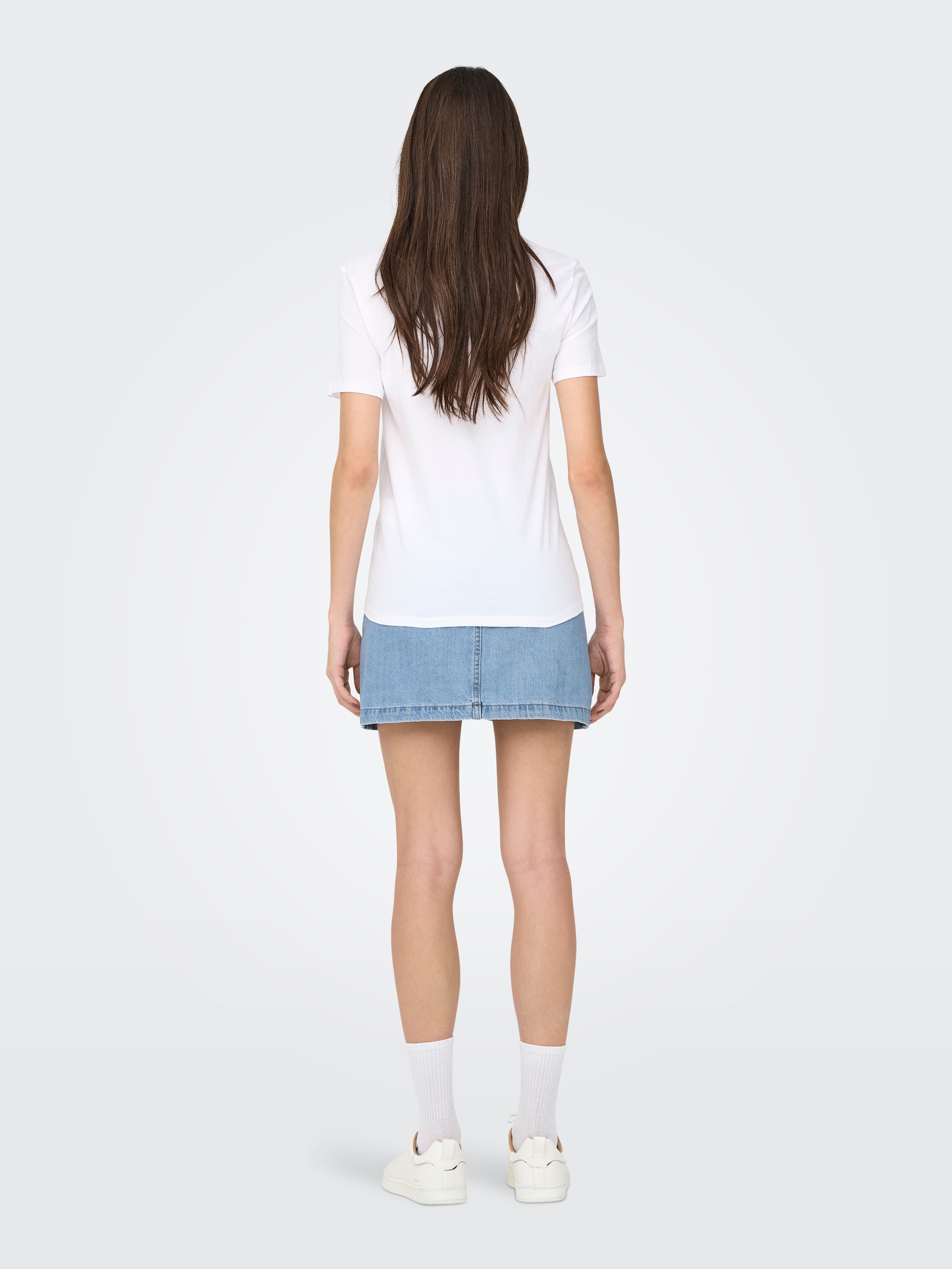 ONLY Kurzarmshirt »ONLARIANA LIFE S/S O-NECK BOX TOP JRS«