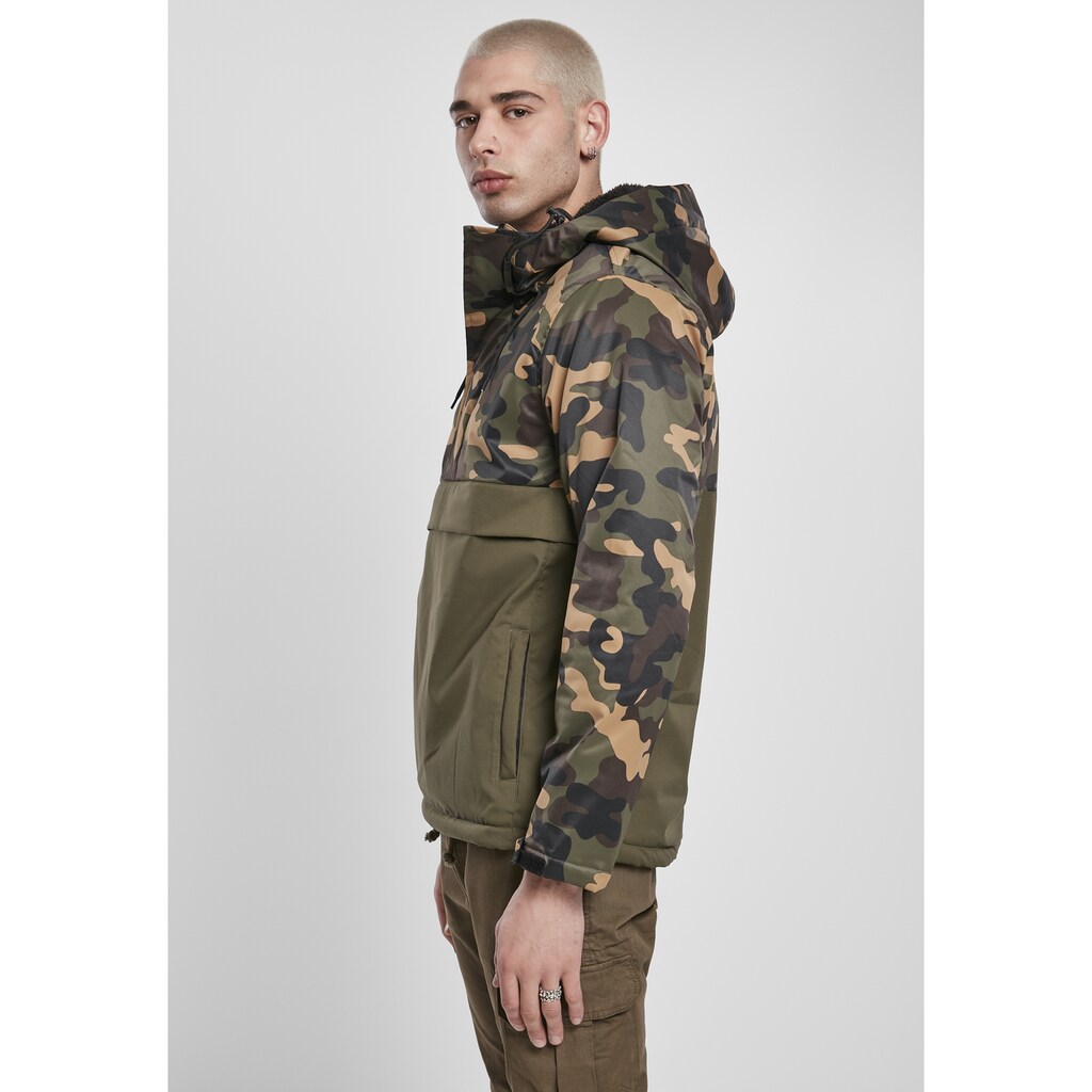 URBAN CLASSICS Outdoorjacke »Herren Camo Mix Pull Over Jacket«, (1 St.), mit Kapuze