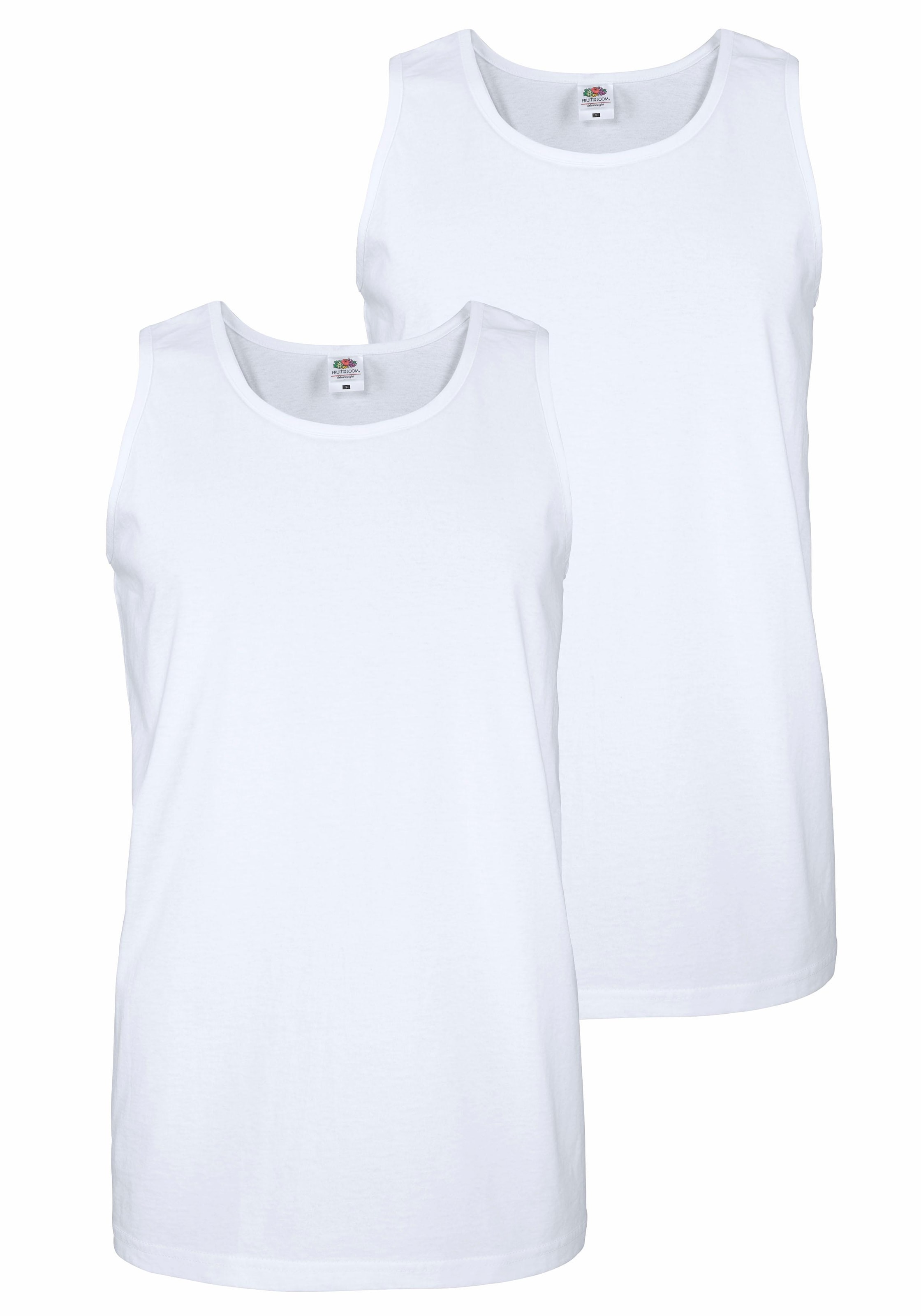 Fruit of the Loom Tanktop Packung, 2 Stk. tlg. aus reiner Baumwolle günstig online kaufen