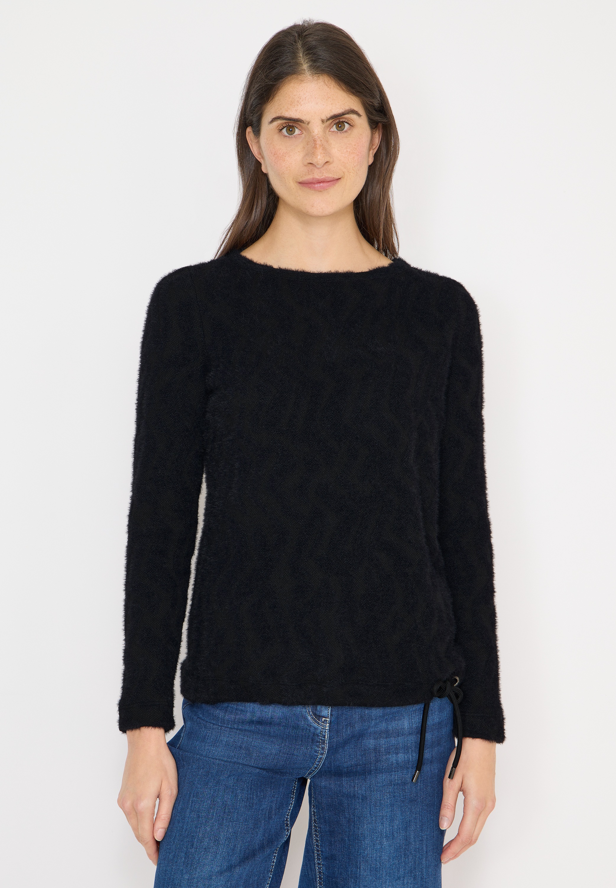 Cecil Langarmshirt mit Tunnelzug am Saum