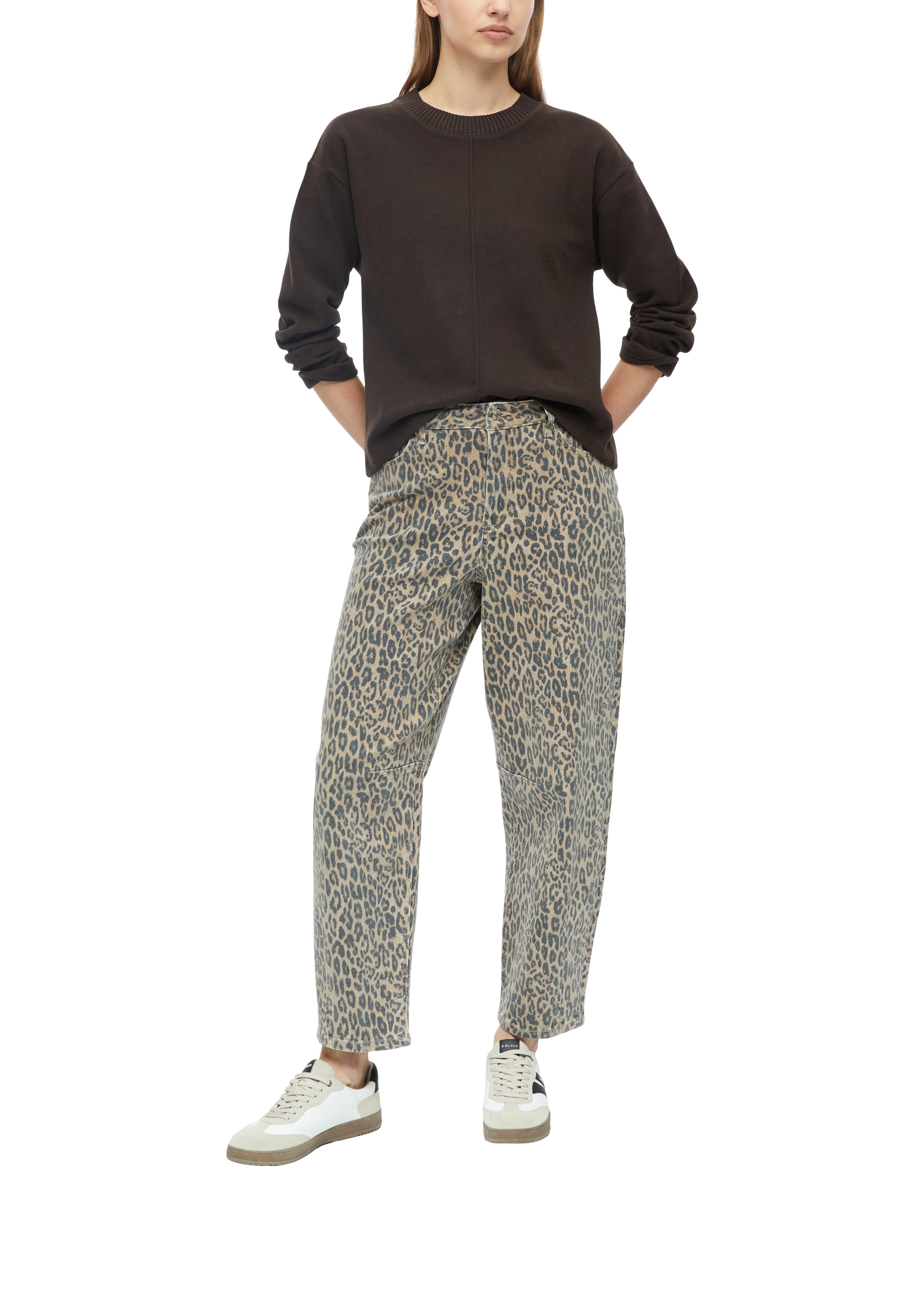 s.Oliver Sweatshirt , Relaxed Fit mit überschnittenen Schultern
