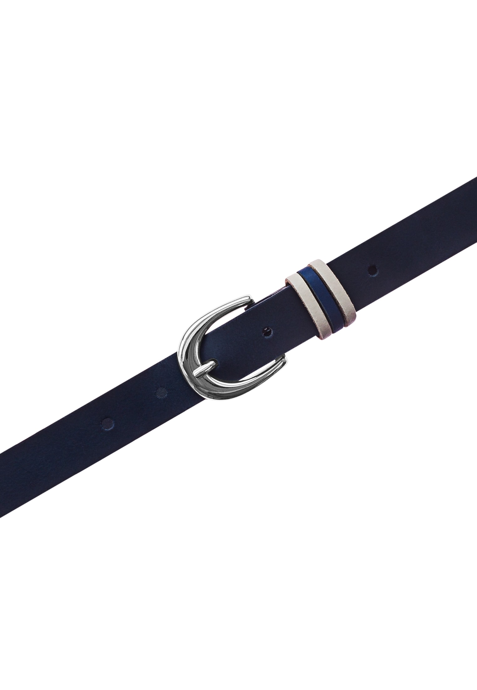 Tamaris Ledergürtel mit Dreifach-Schlaufe verziert