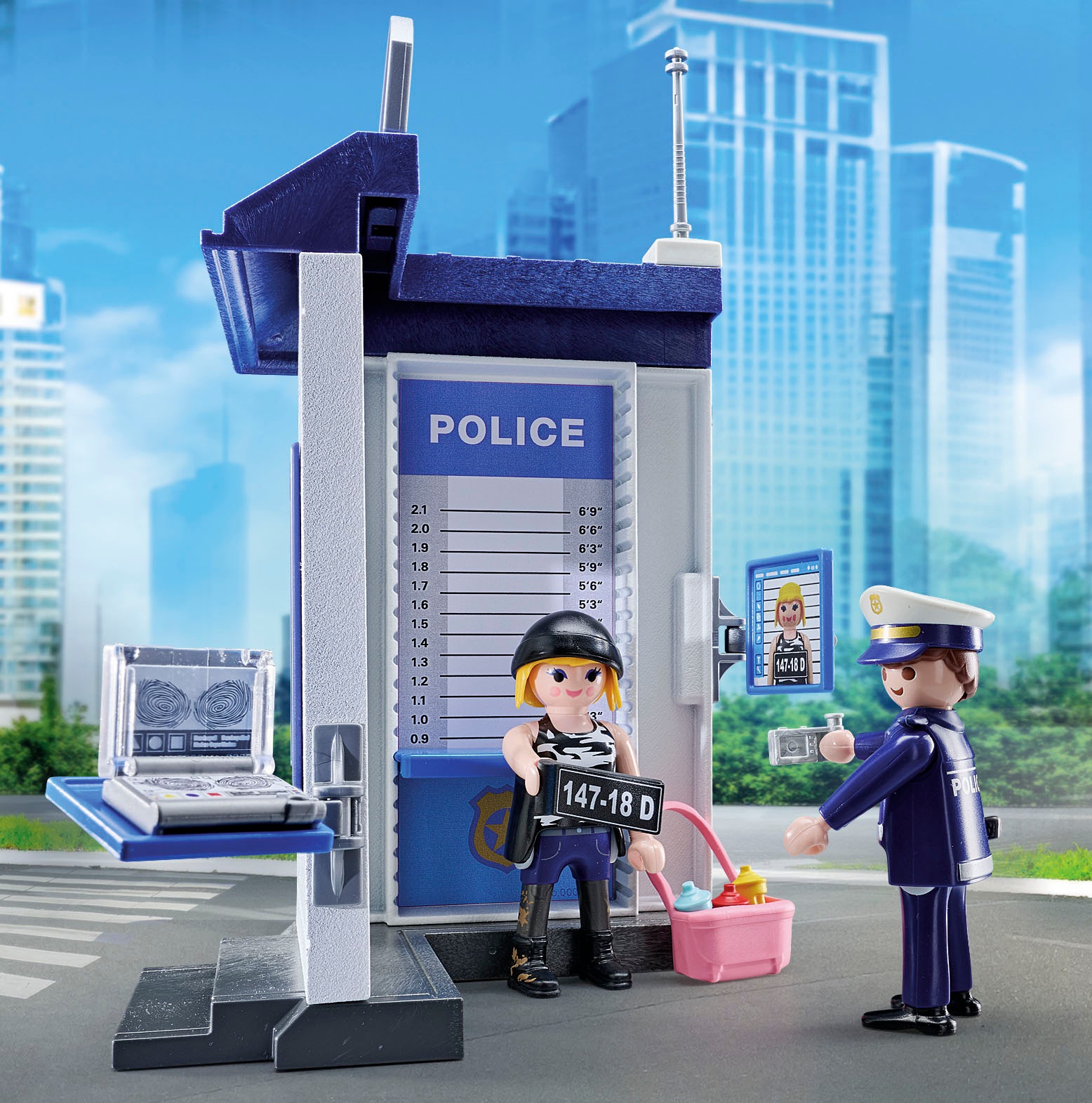 Playmobil® Konstruktions-Spielset »Polizei Ermittlungszimmer (71733), Playmobil Action Heroes«, (38 St.), Made in Europe