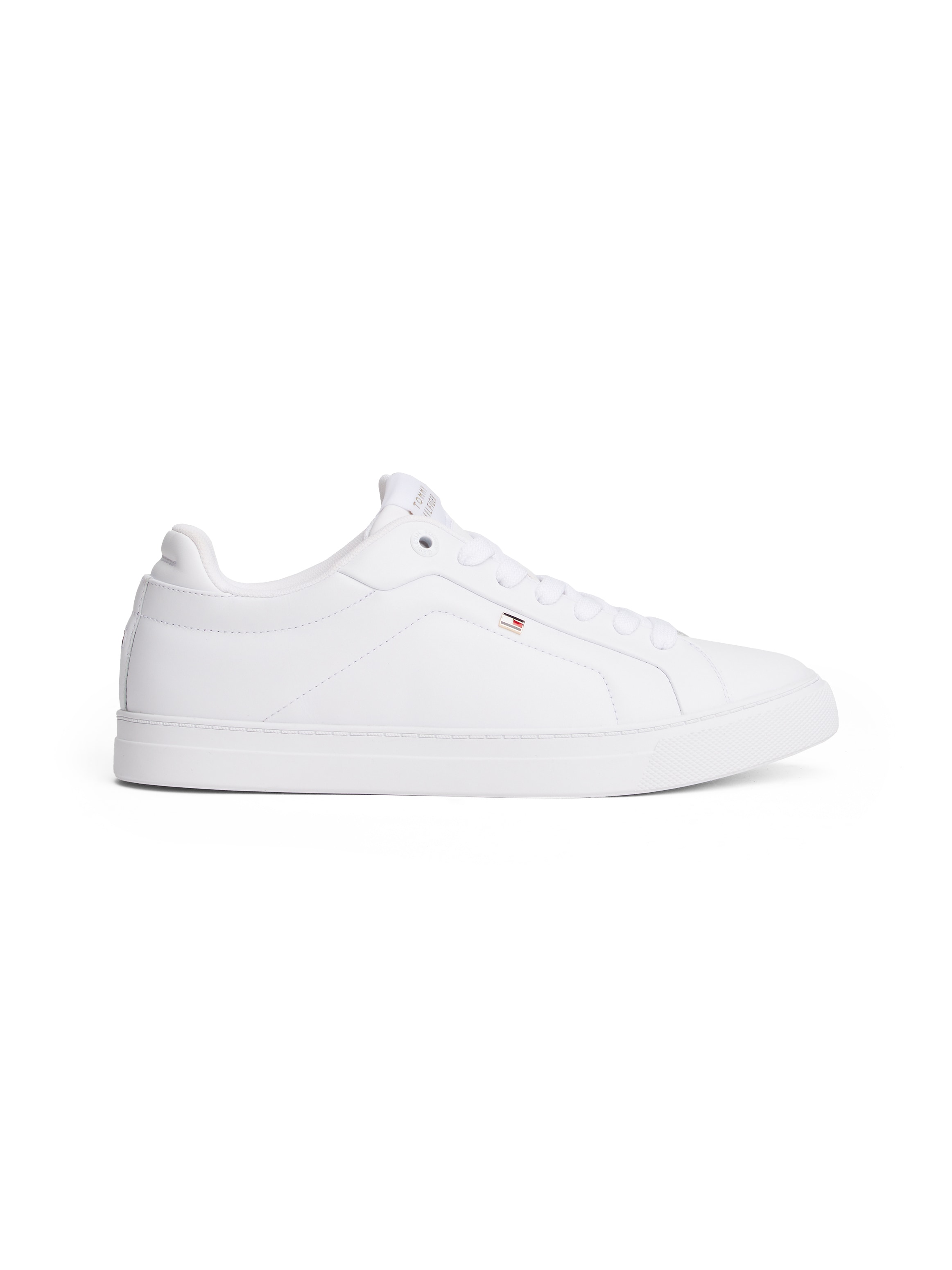 Tommy Hilfiger Plateausneaker »ICON COURT SNEAKER«, Freizeitschuh, Halbschuh, Schnürschuh mit Flaggen-Logo