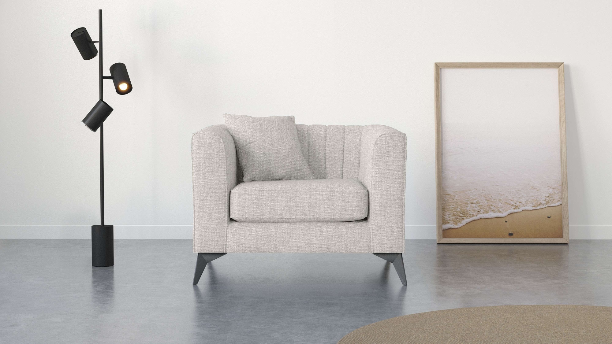 Places of Style Sessel "MATTHEW Loungesessel, Maße B/T/H: 99/86/74 cm", inc günstig online kaufen