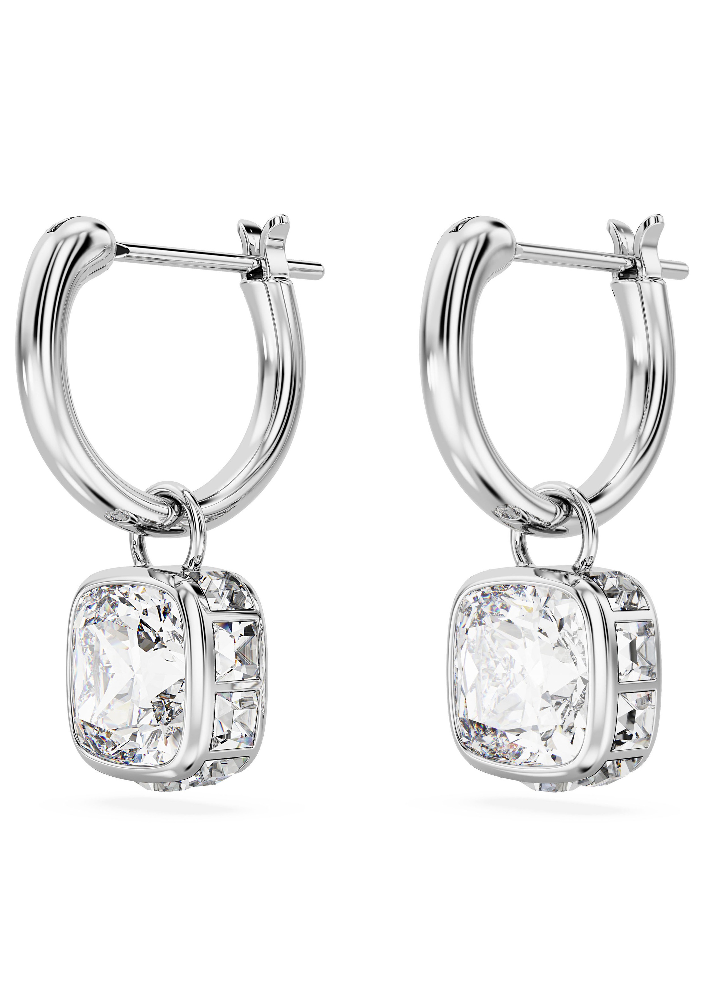 Swarovski Paar Creolen »STILLA, 5662919«, mit Swarovski® Kristall Swarovsi® Zirkonia - Einhänger abnehmbar