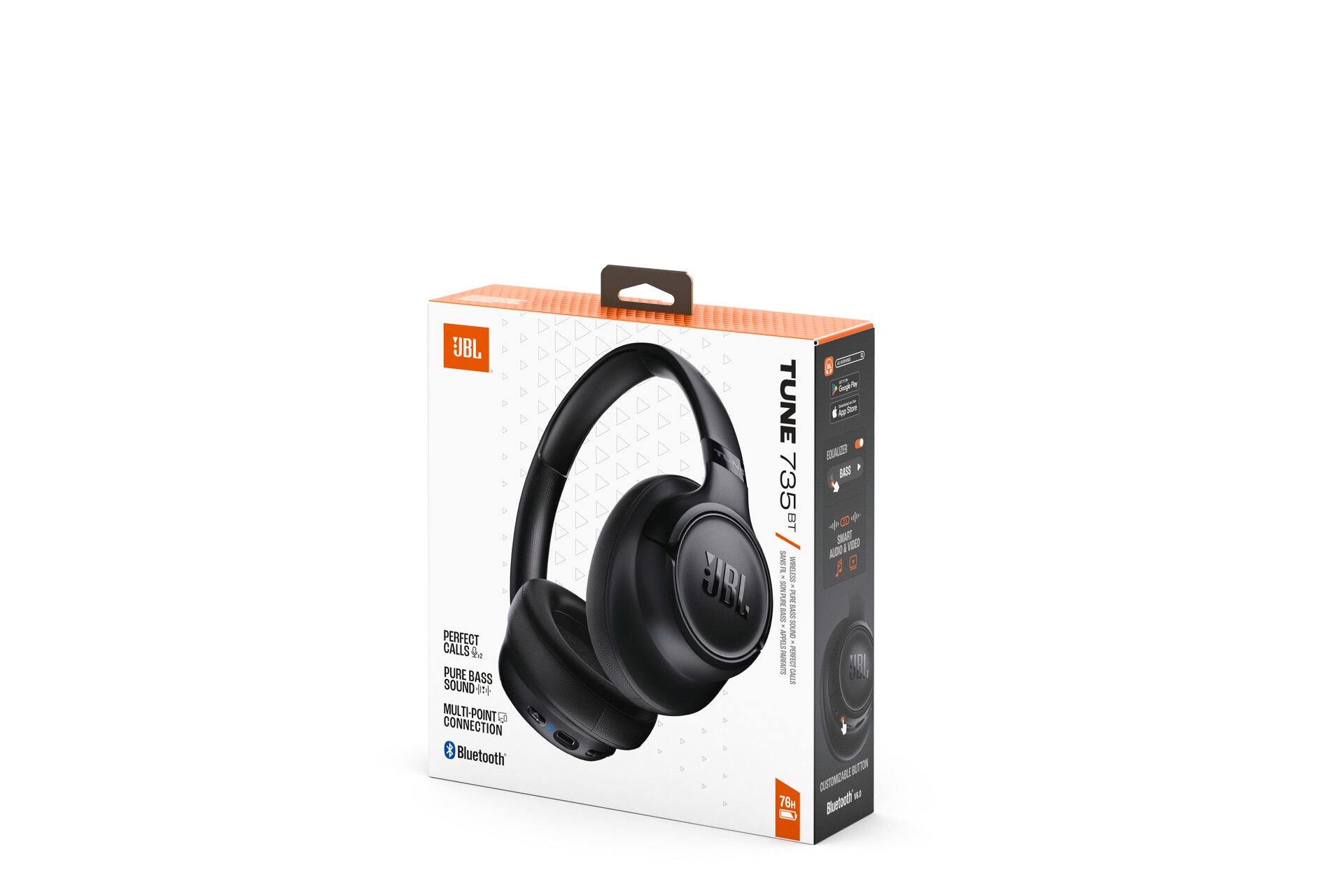 JBL Over-Ear-Kopfhörer »Tune 735 BT« A2DP Bluetooth Freisprechfunktion | Multi-Point-Verbindung Kabelloser Over-Ear-Kopfhörer