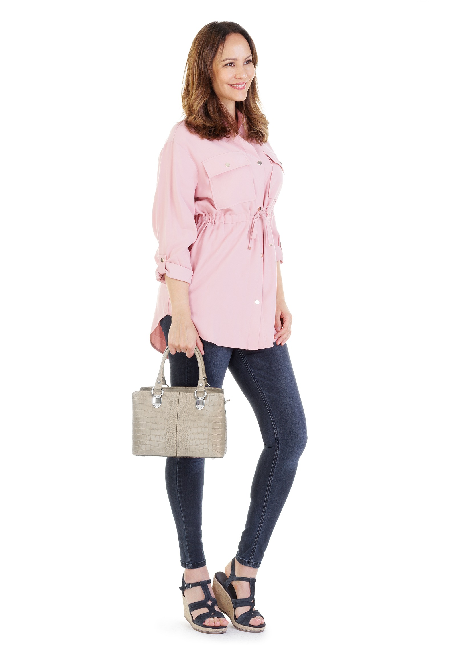 Cluty Umhängetasche echt Leder, Made in Italy günstig online kaufen