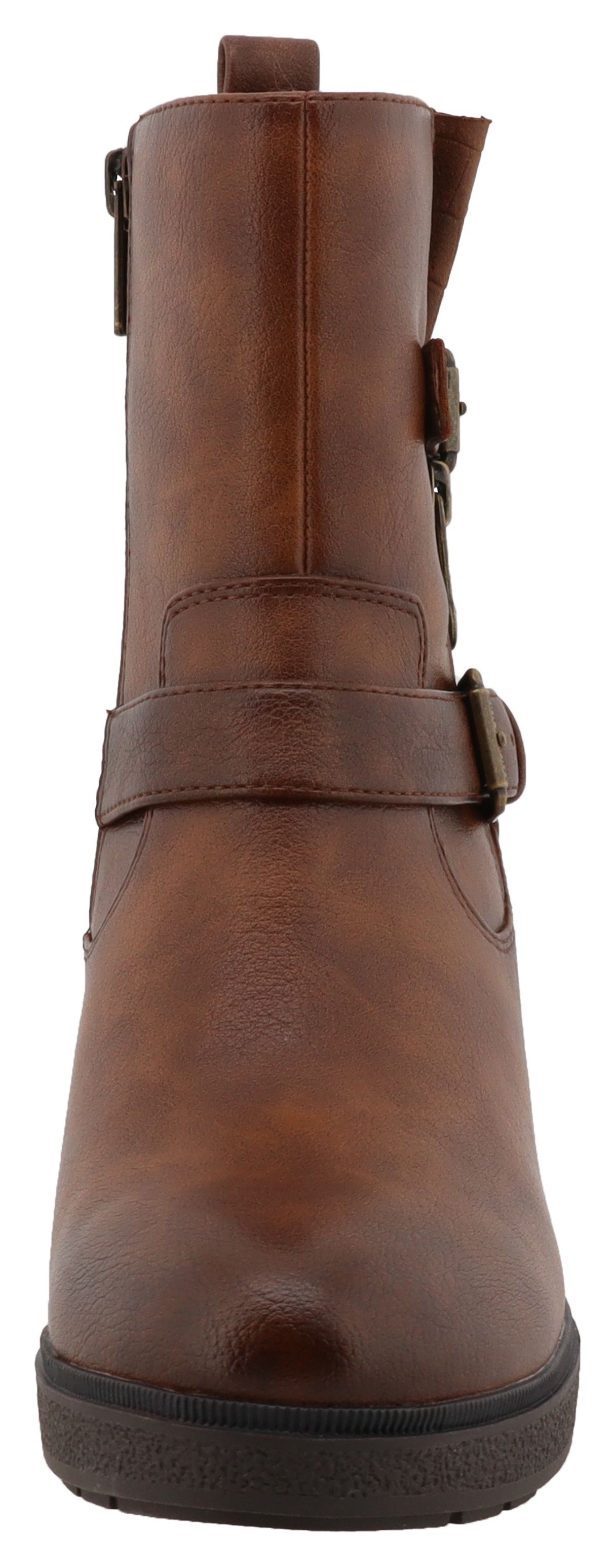 Mustang Shoes Winterstiefelette »Nana«, Boots, Winterstiefelette mit Reißverschluss
