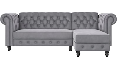 Ecksofa »Felix, L-Form, 241 cm (Liegefl.108x195 cm), Recamiere tauschbar,«, verstellb....