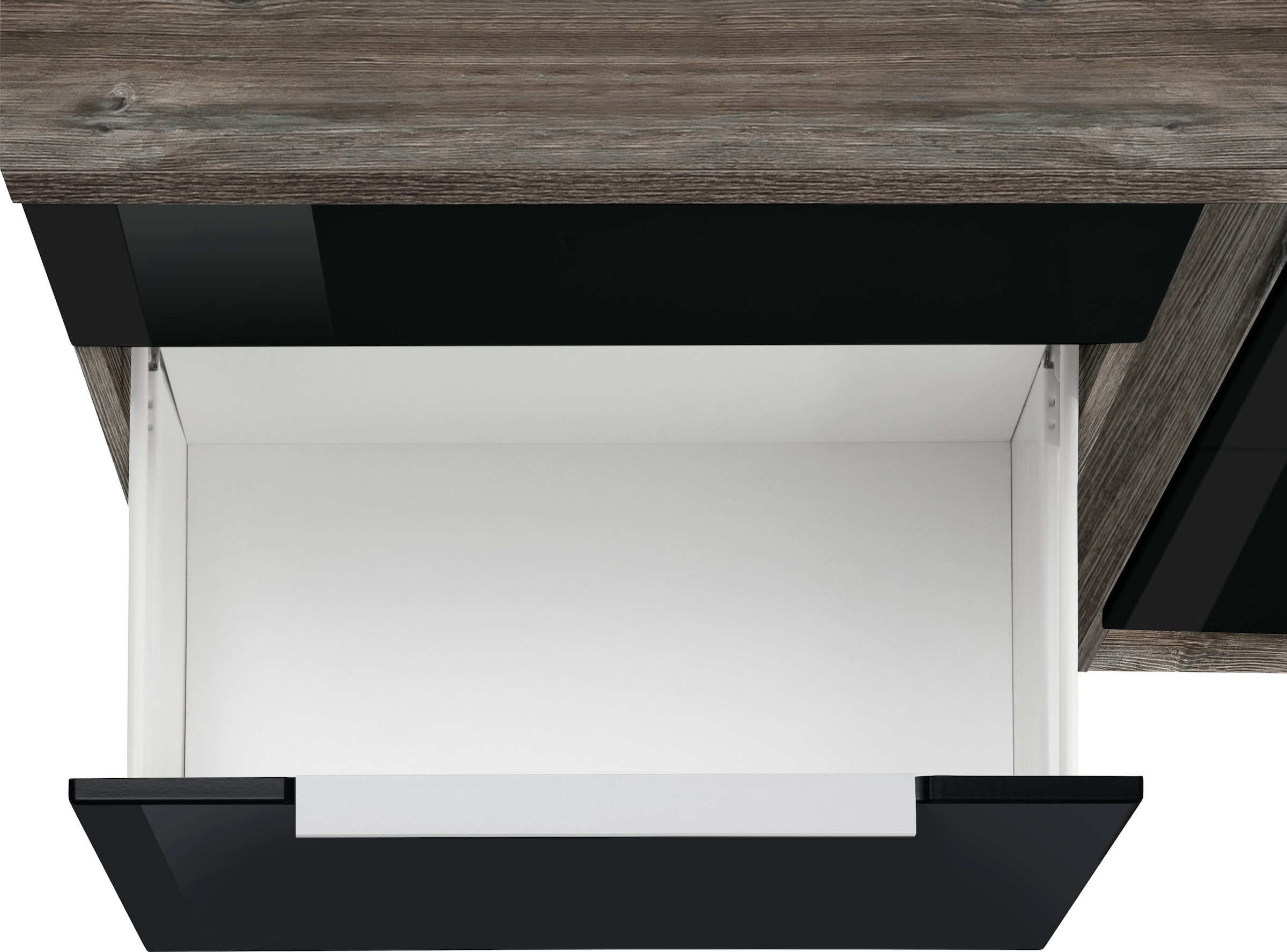 KOCHSTATION Küchenzeile »KS-Brindisi Breite 270 cm«, wahlweise mit E-Geräten und Induktion, mit MDF-Fronten und Regal