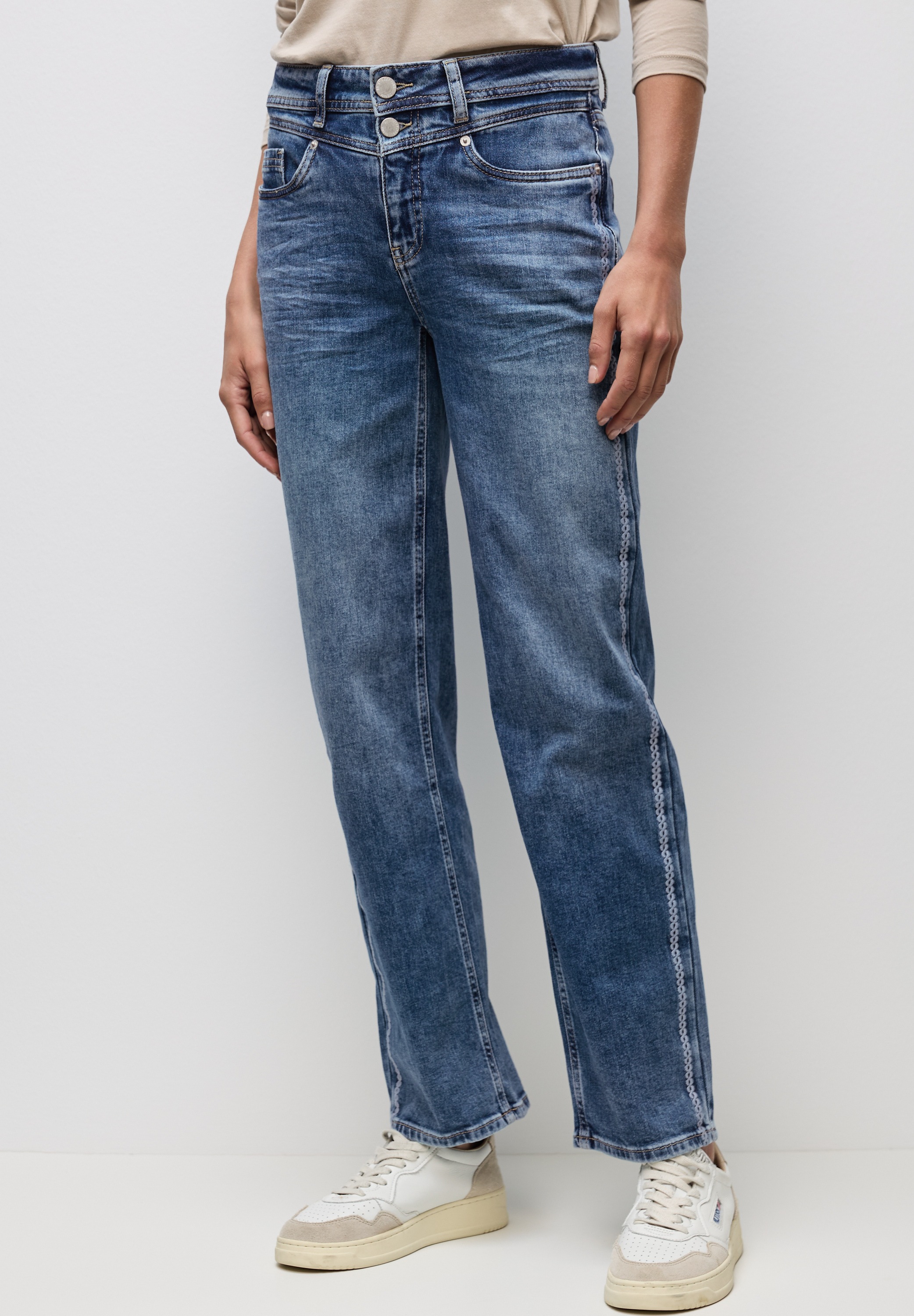 STREET ONE Comfort-fit-Jeans, High Waist