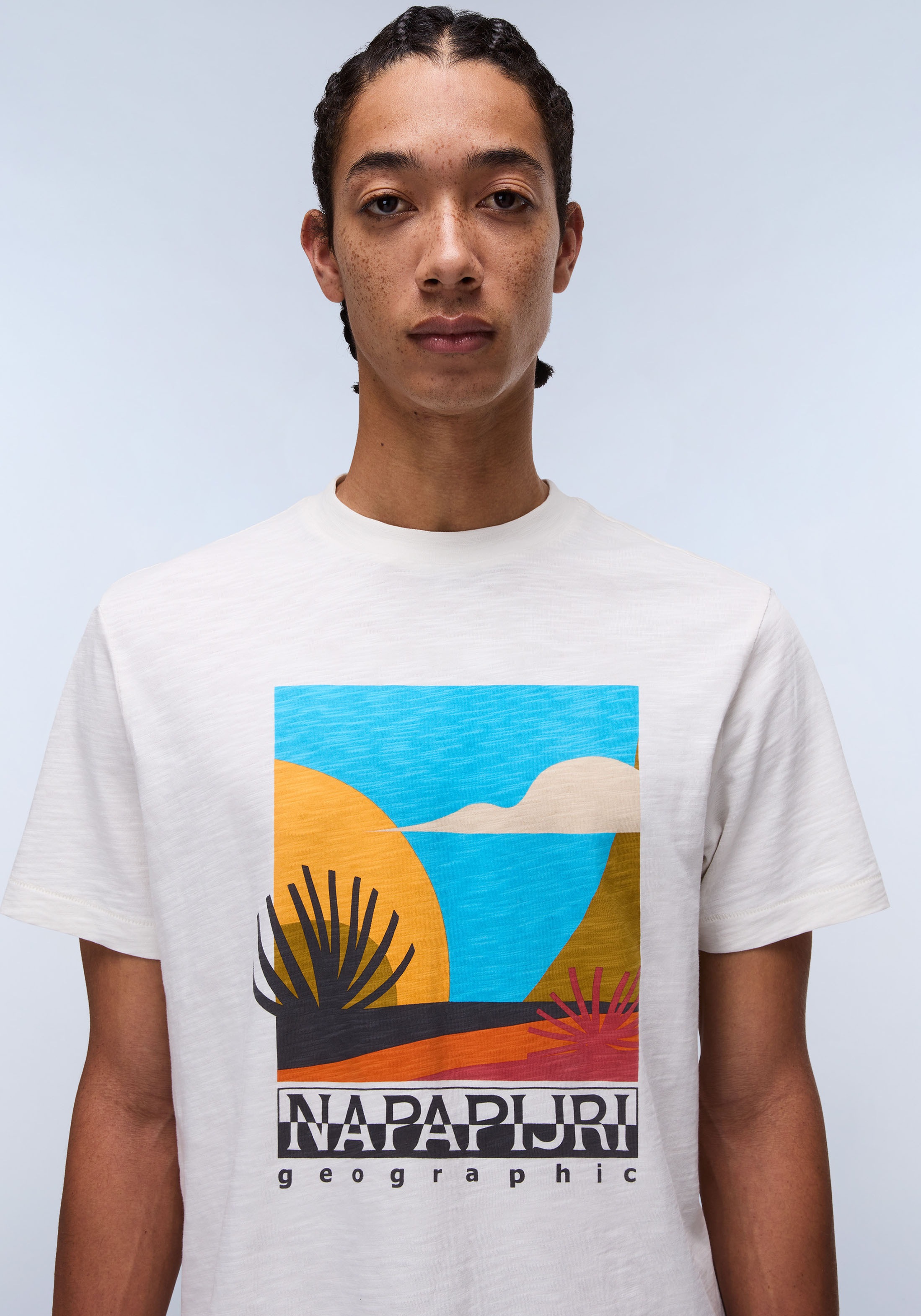 Napapijri Kurzarmshirt »S-ARBIA SS«, Mit Rundhalsausschnitt