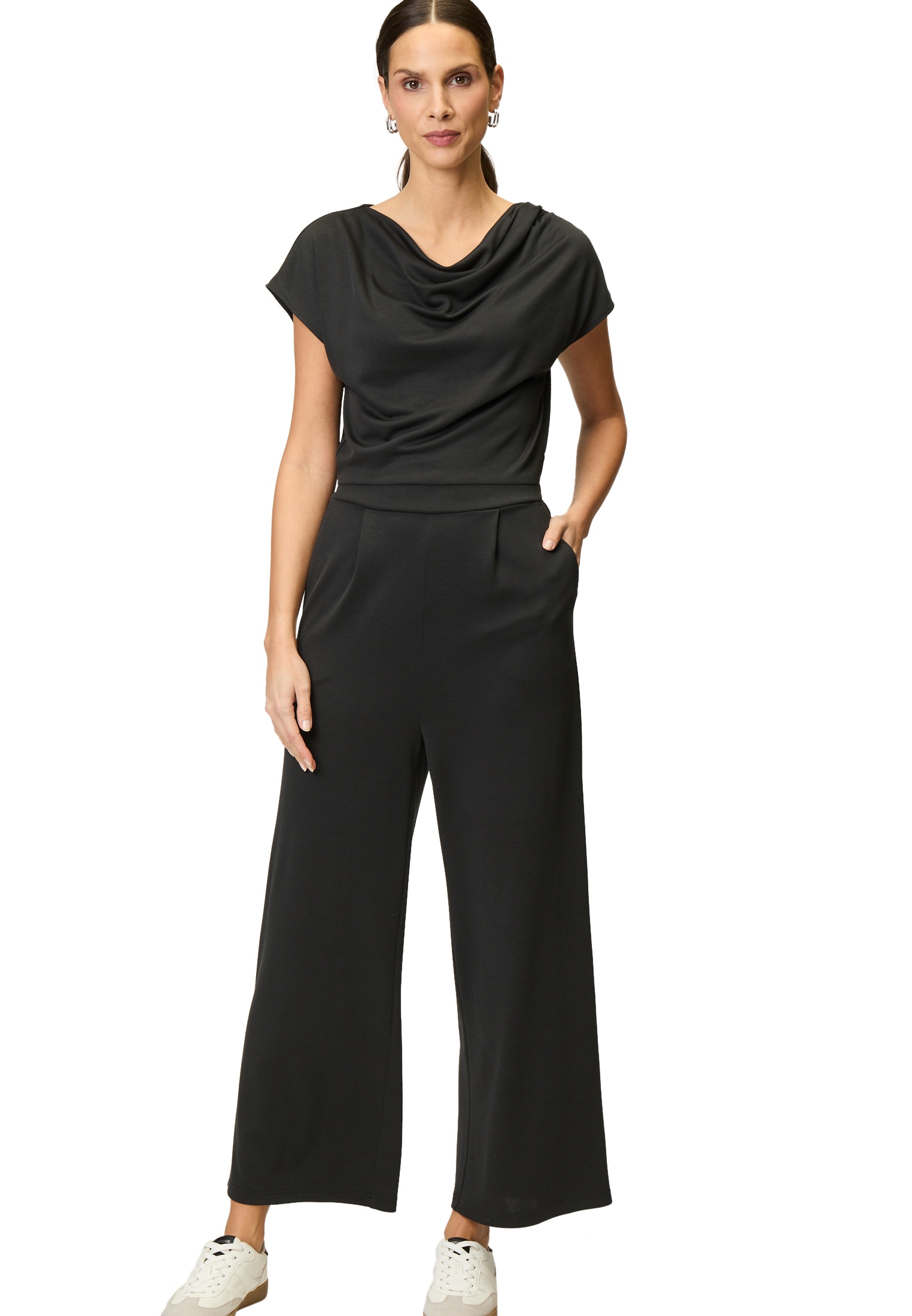 Zero Overall "zero Jumpsuit mit Wasserfallausschnitt", (1 tlg.), drapiert / günstig online kaufen