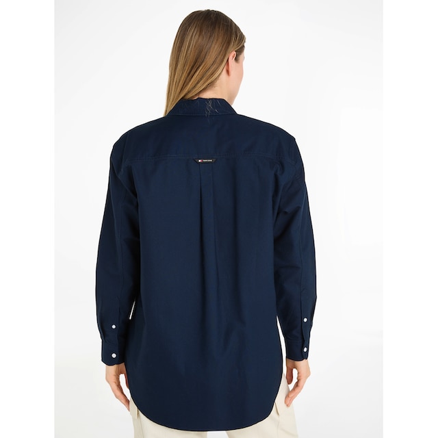 Tommy Jeans Blusentop »TJW BADGE BOYFRIEND SHIRT«, mit Logostickerei für  kaufen | BAUR