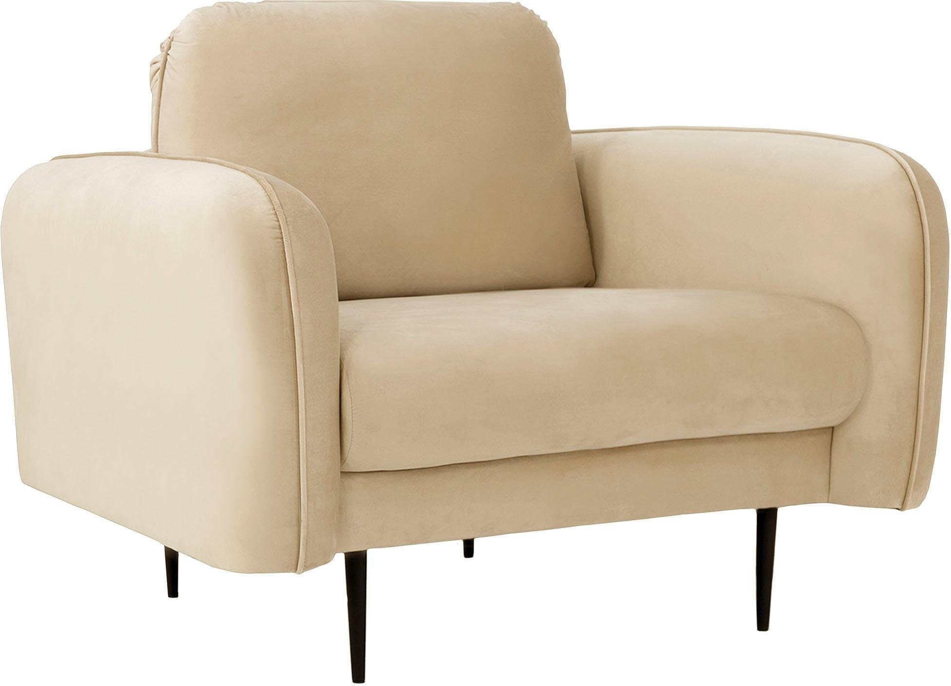 Home affaire Sessel "Skidi" mit losem Rückenkissen und Keder oben auf der A günstig online kaufen