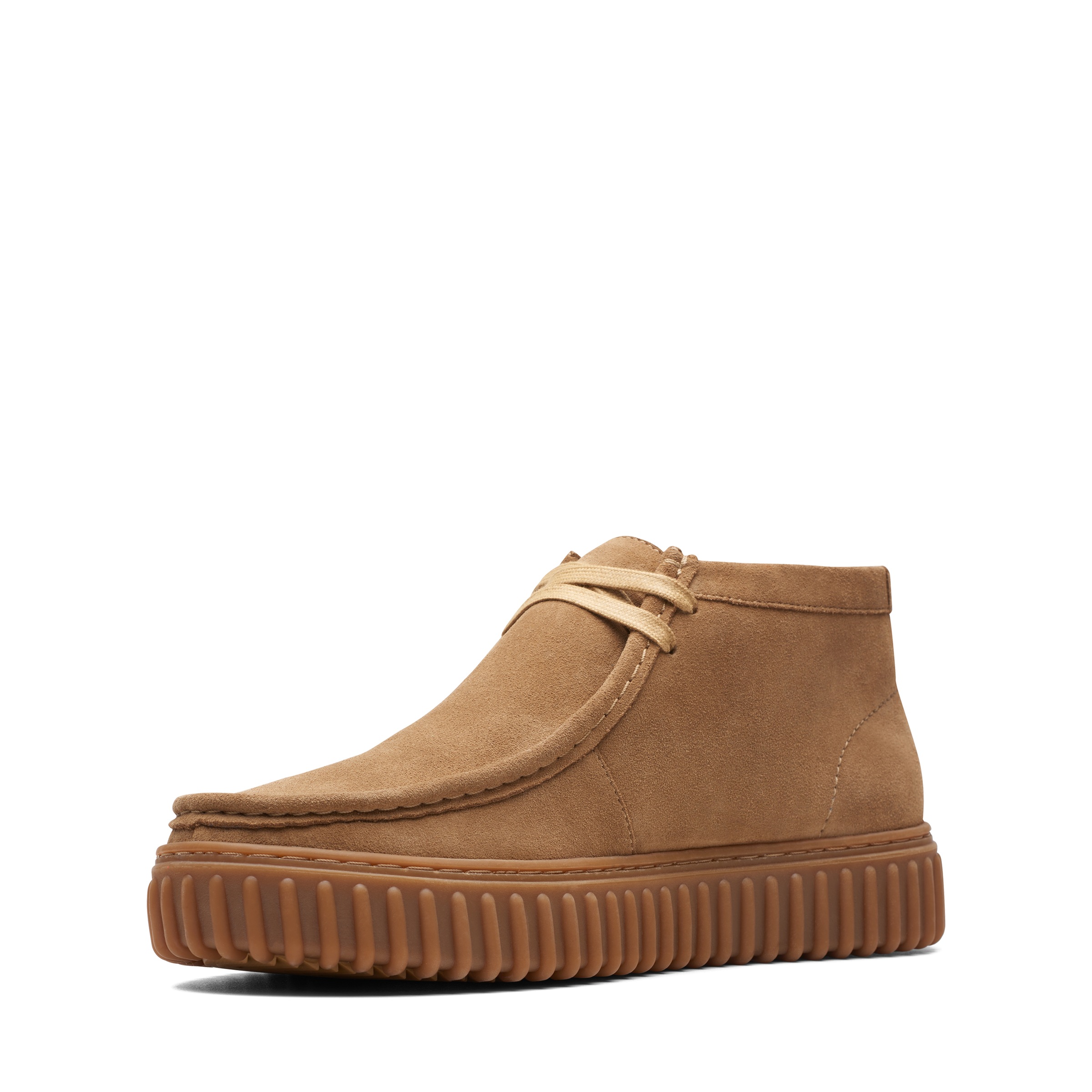 Clarks Schnürboots »Torhill Hi«, Komfortschuh, Schnürstiefel, Bequemschuh mit herausnehmbarem Fußbett