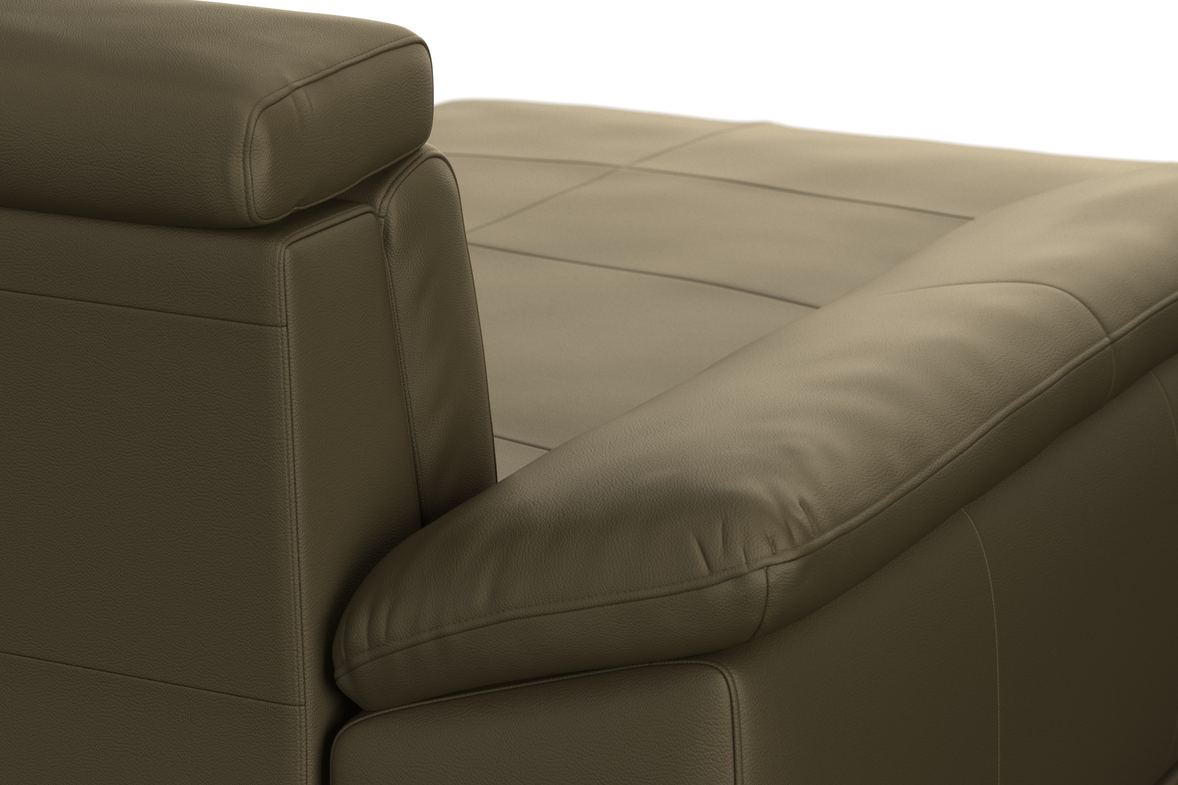 sit&more Wohnlandschaft »Cabrio U-Form, mit Sitztiefenverstellung, Arm- und Kopfteilverstellung«, 3 Nierenkissen, Federkern, optional Bettfunktion und Stauraum