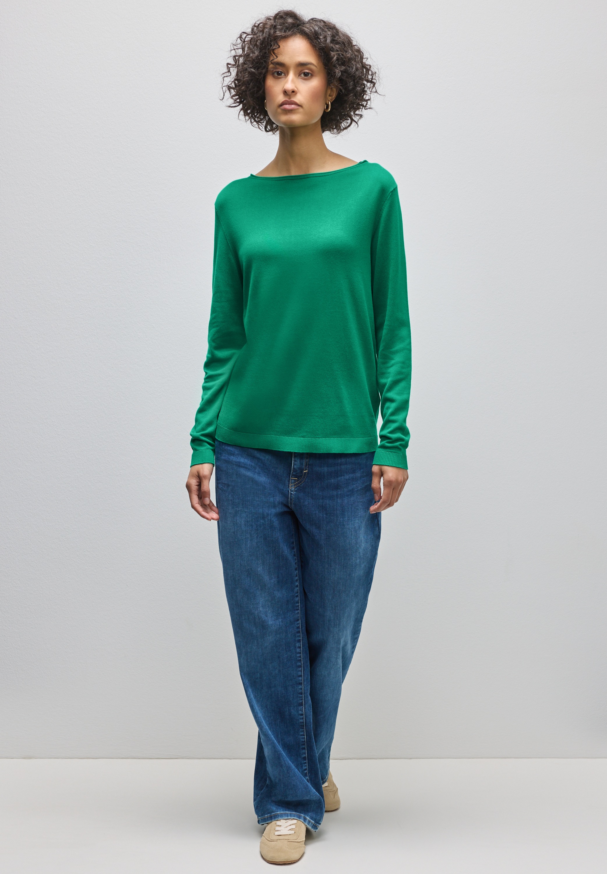 STREET ONE Strickpullover mit U-Boot-Ausschnitt