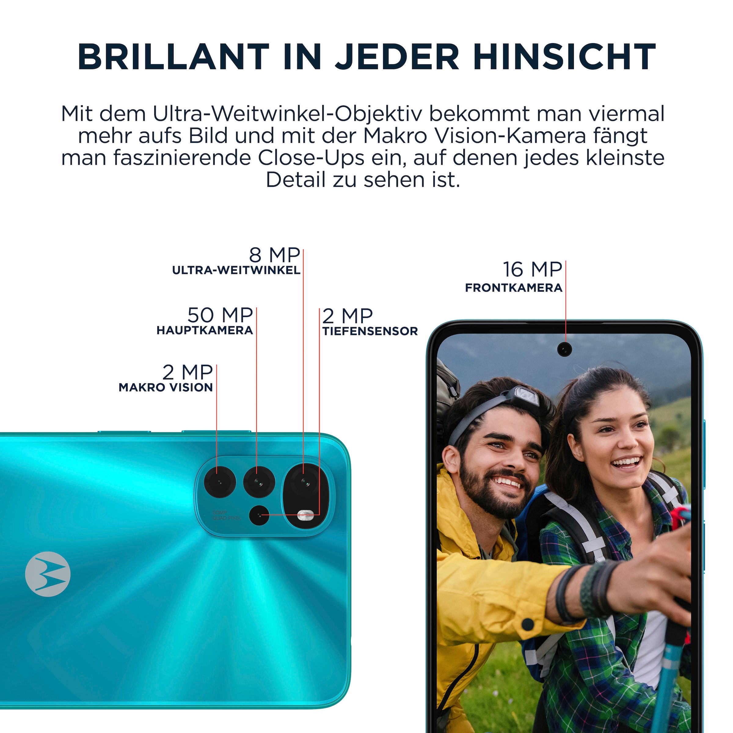 Motorola Smartphone »G22«, Iceberg Blue, 16,51 cm/6,5 Zoll, 64 GB Speicherplatz, 50 MP Kamera