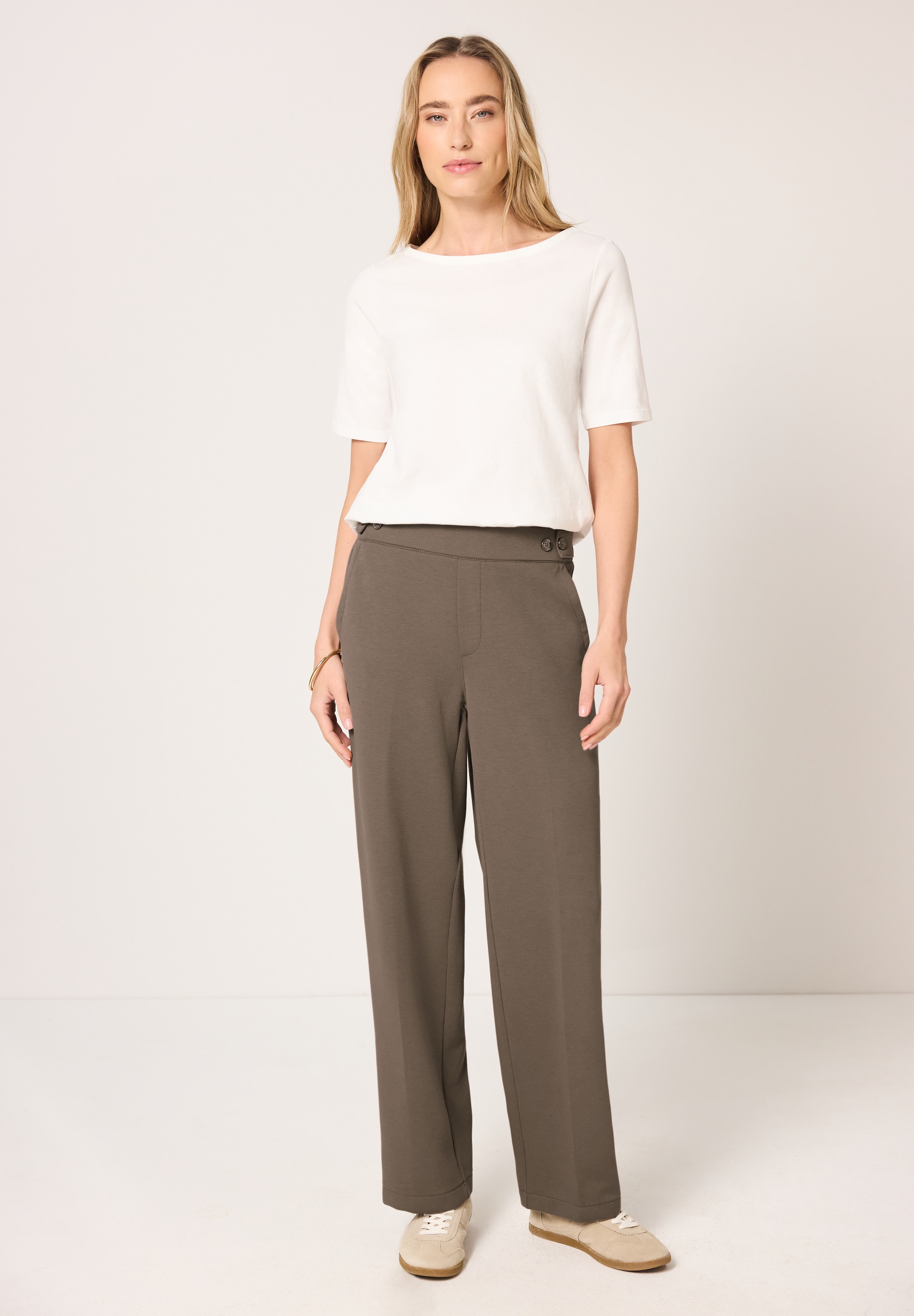 STREET ONE Stoffhose  mit Elastikbund