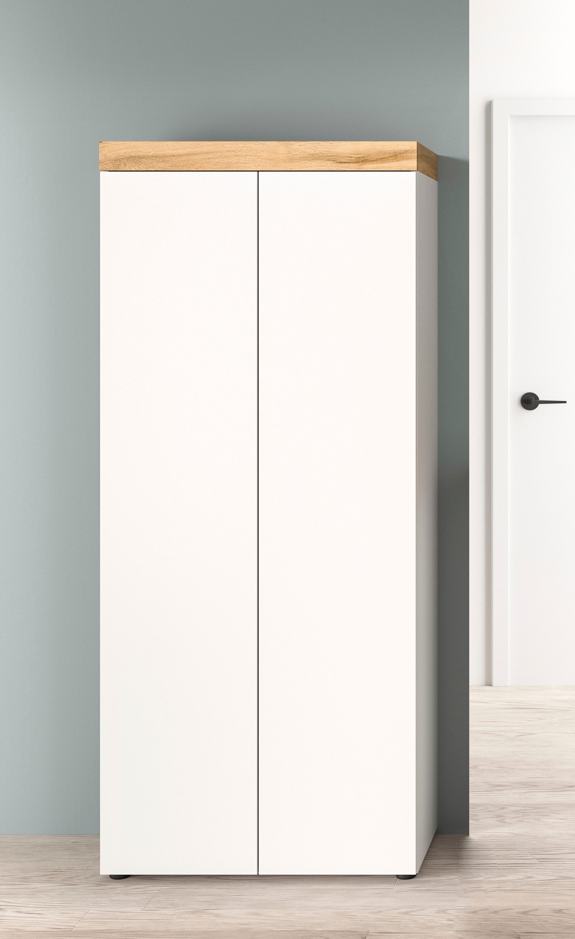 OTTO home Schuhschrank »MAMBO, TOPSELLER!, Höhe 179cm, stehend & hängend, push-2-open« 2 farbige Ausführung, 1 Stk. tlg. Schuhschrank, Schuhkommode, Flur, Diele